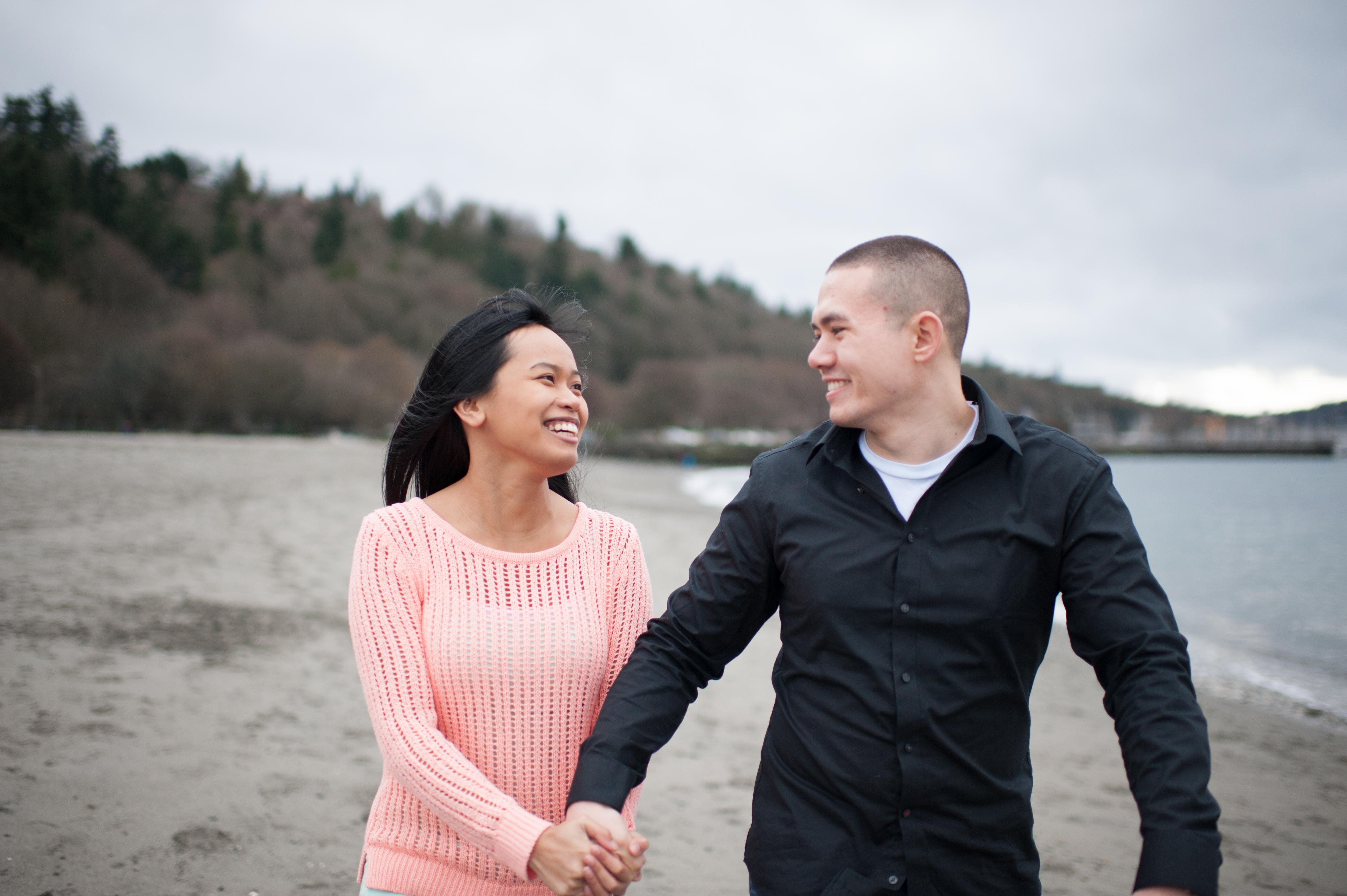 golden gardens engagement photos