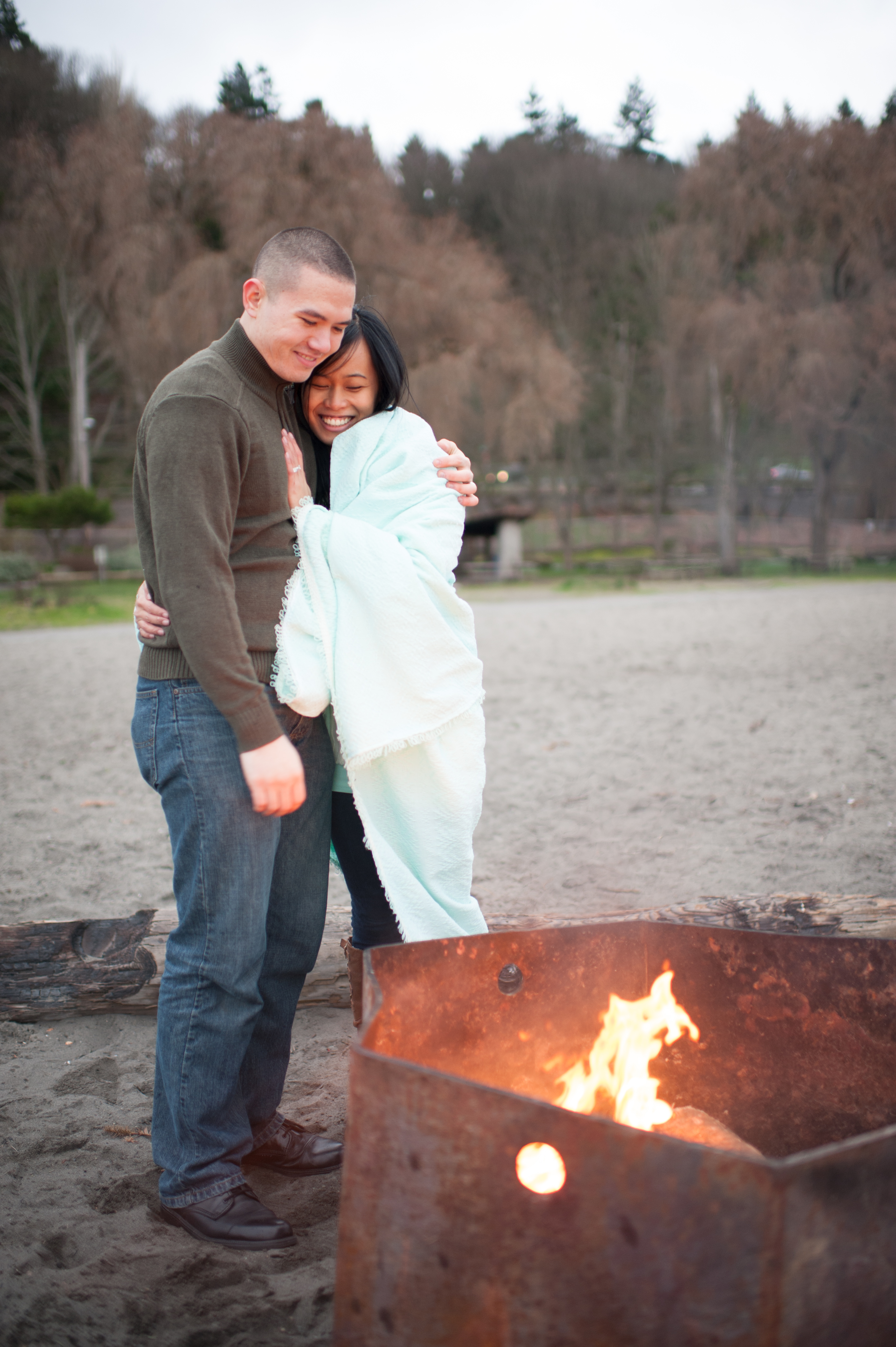 golden gardens engagement photos