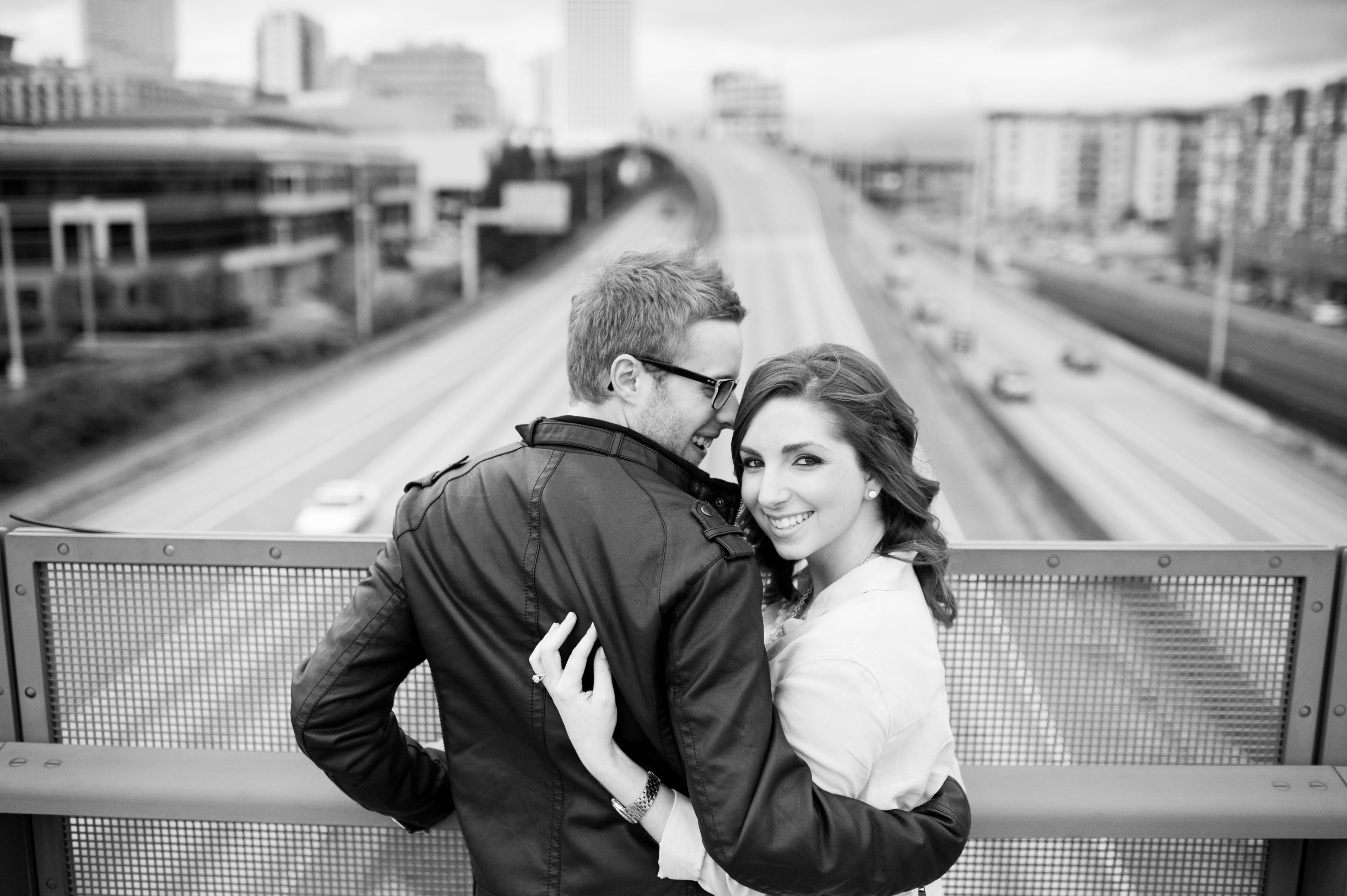 downtown tacoma engagement