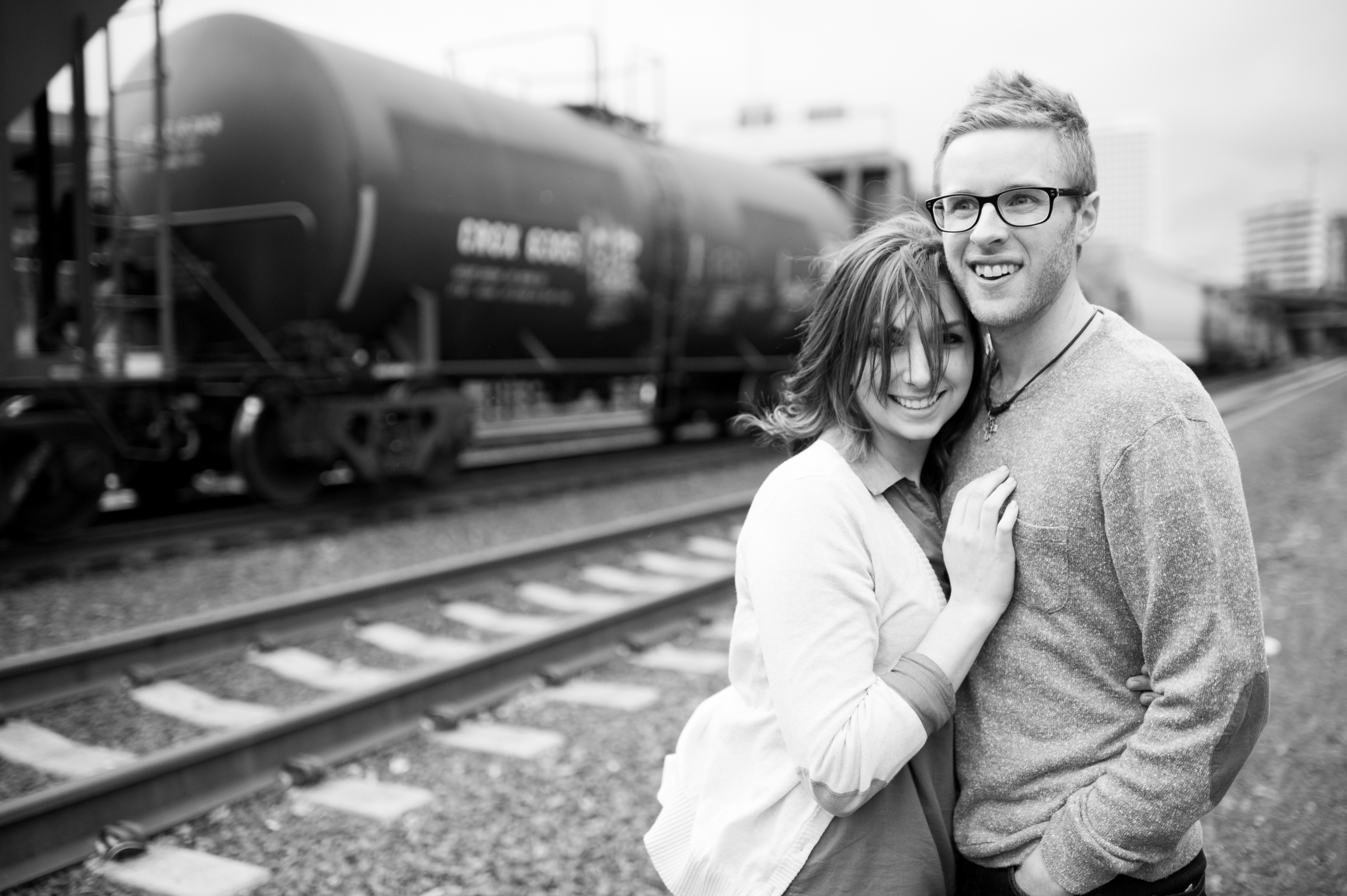 tacoma train tracks engagement