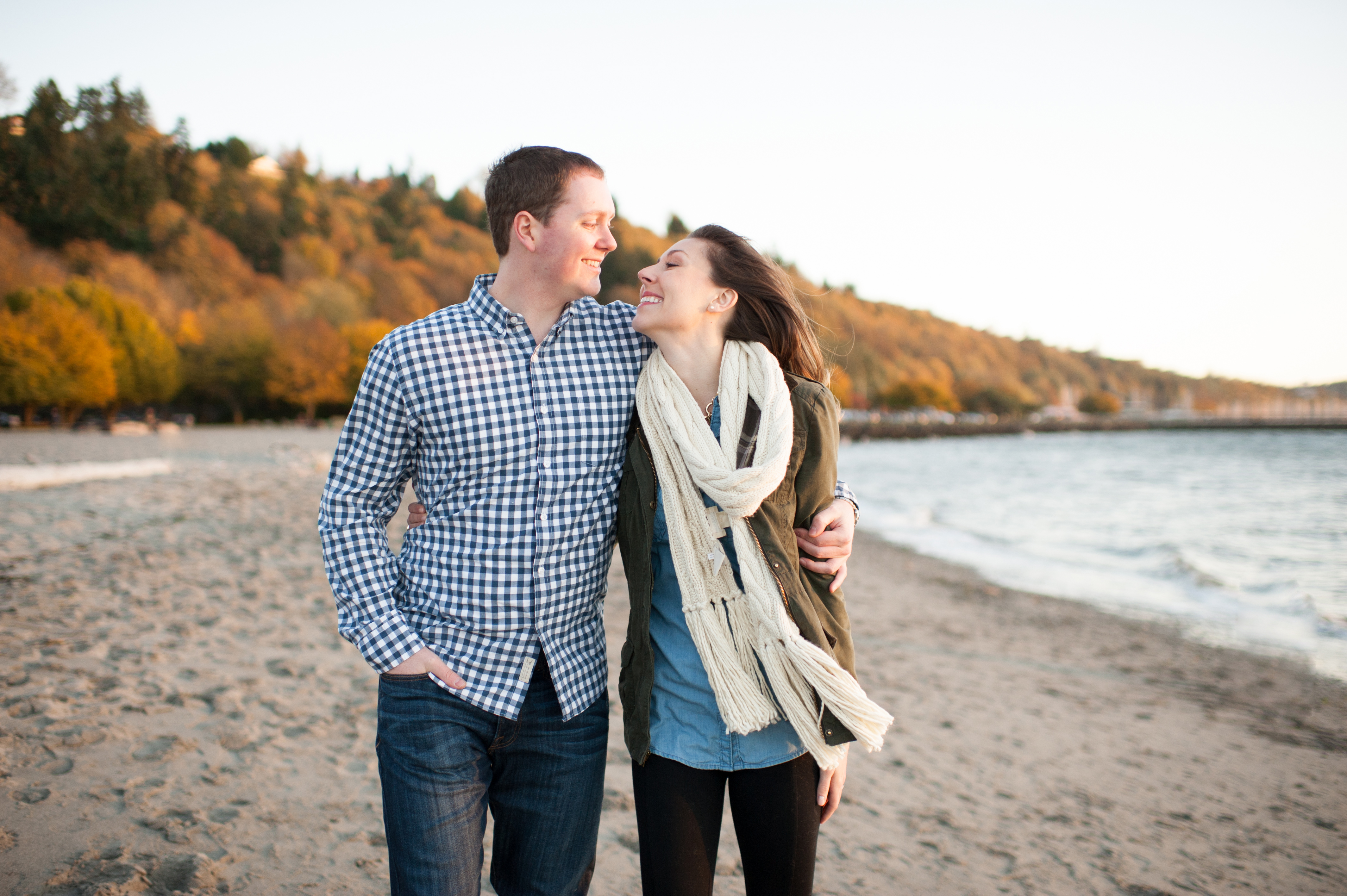 golden gardens engagement photography