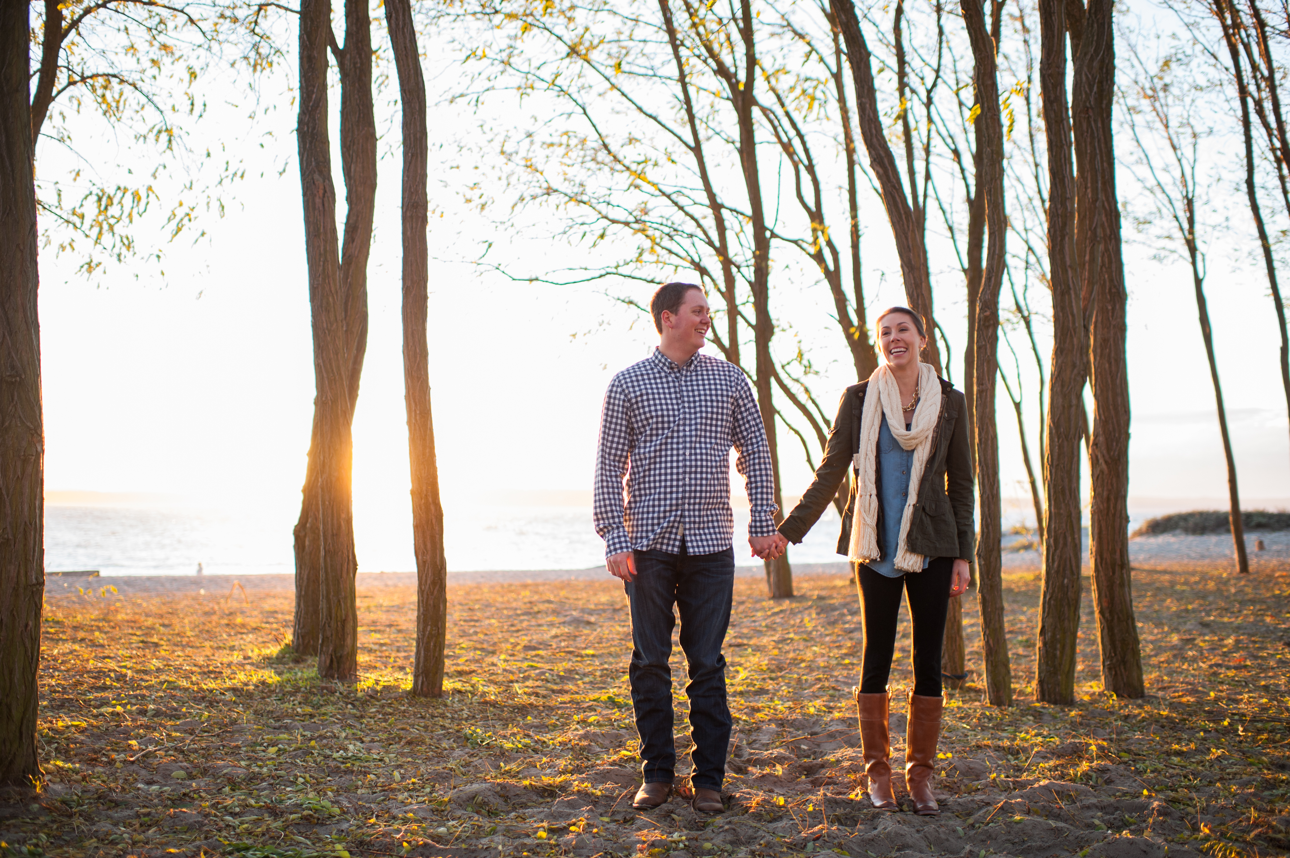 golden gardens engagement photography