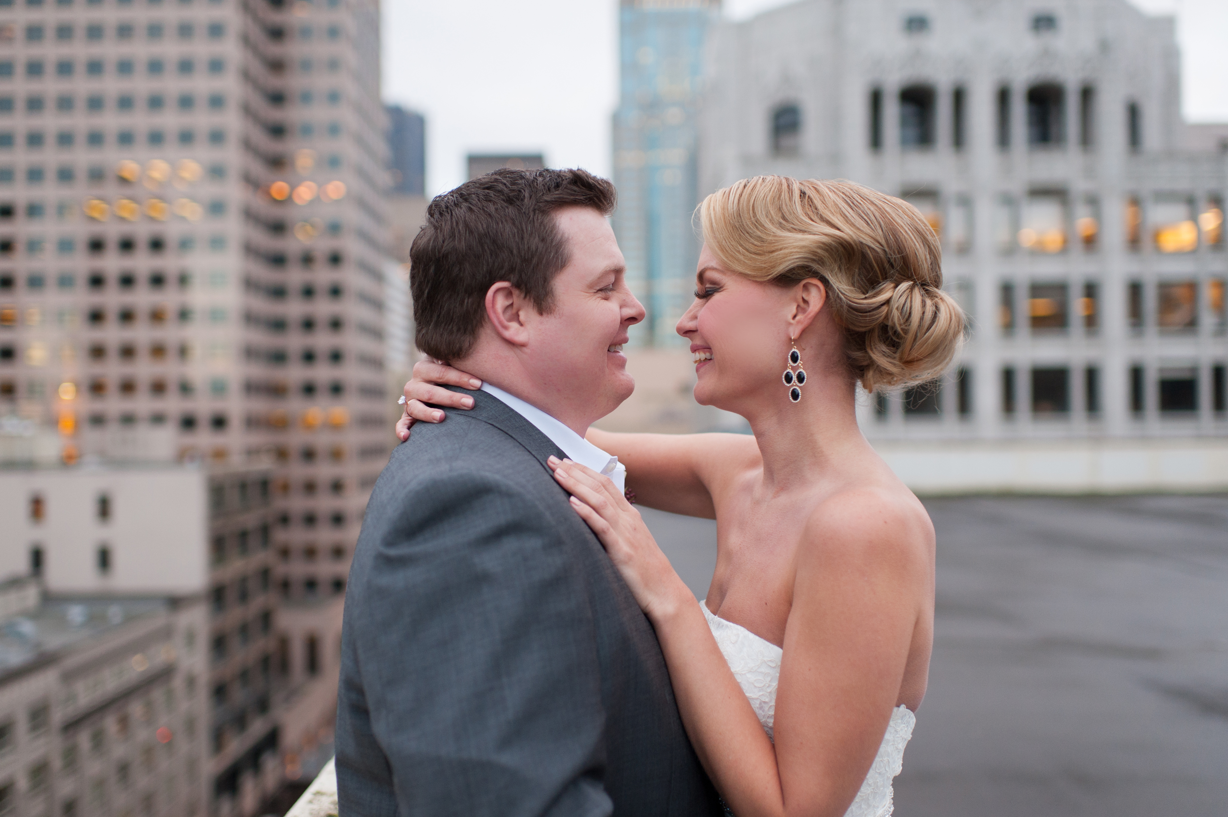 seattle rooftop wedding photography