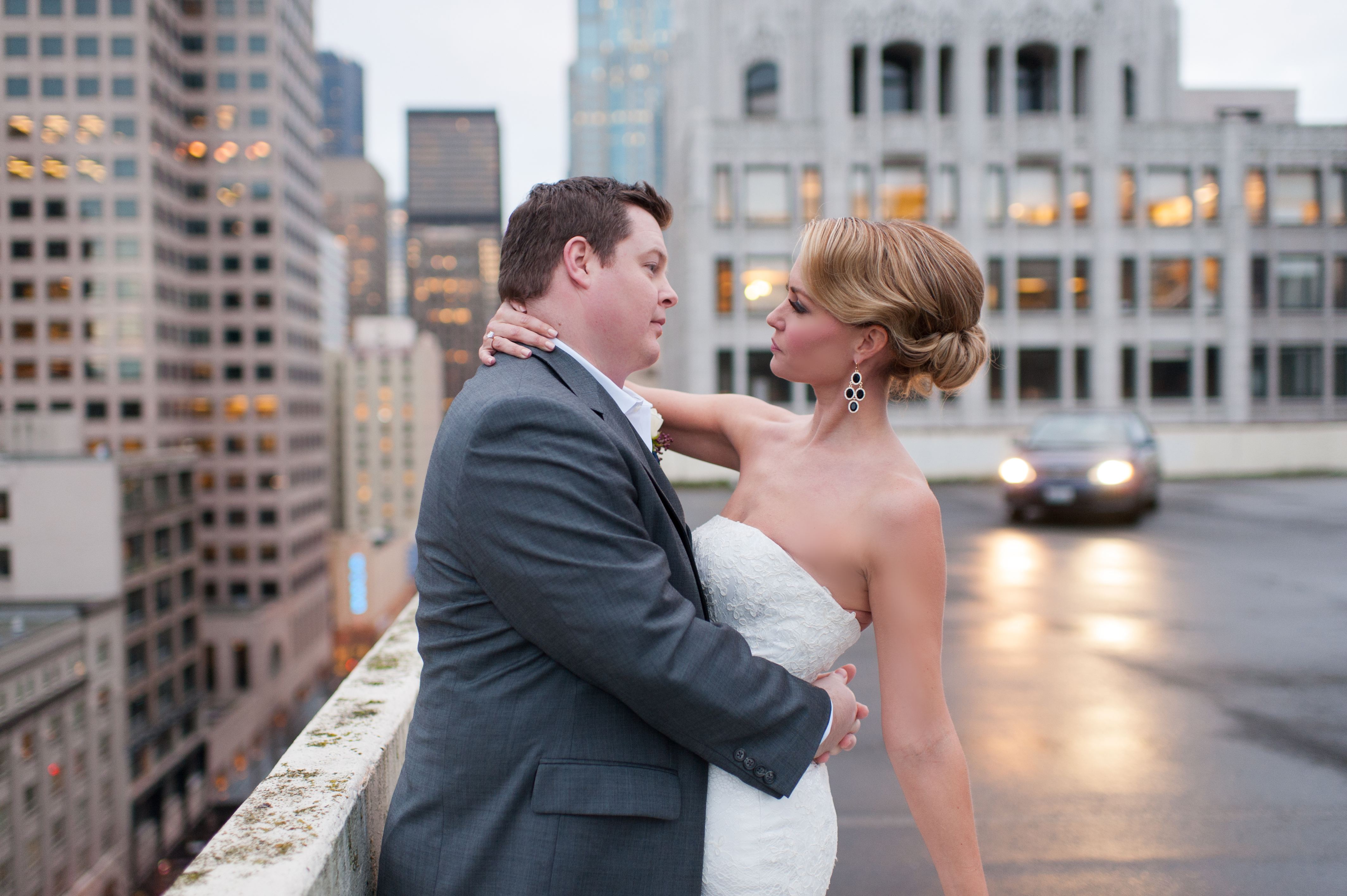 seattle rooftop wedding photography