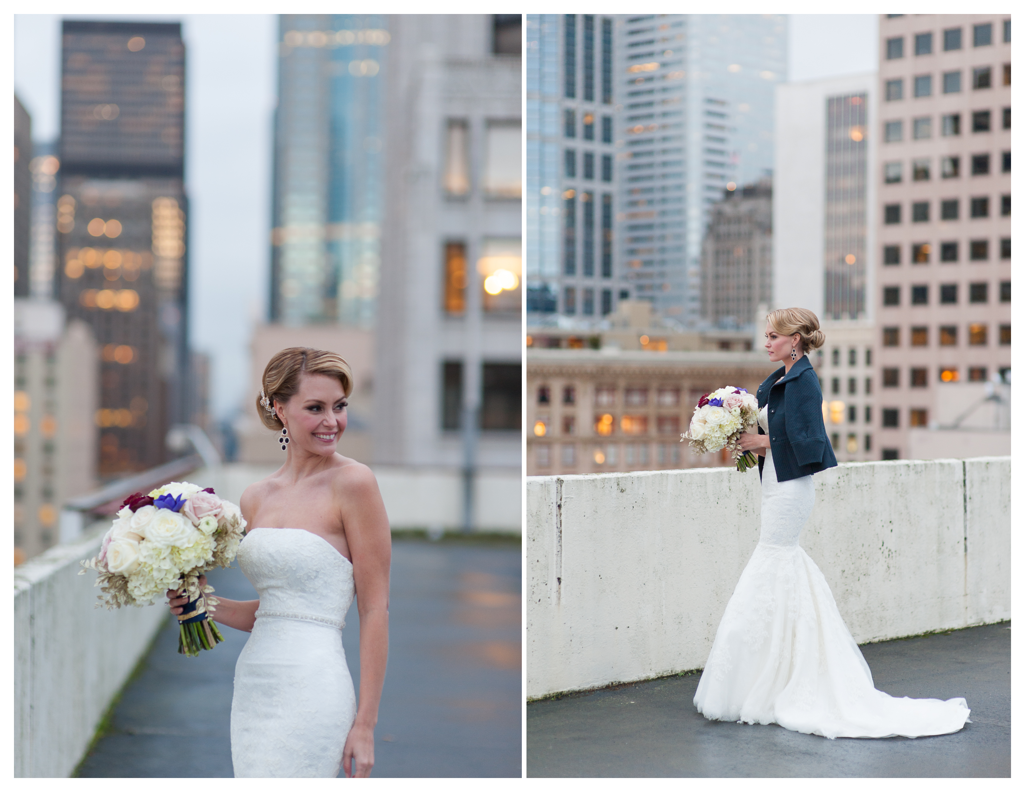 seattle rooftop wedding photography