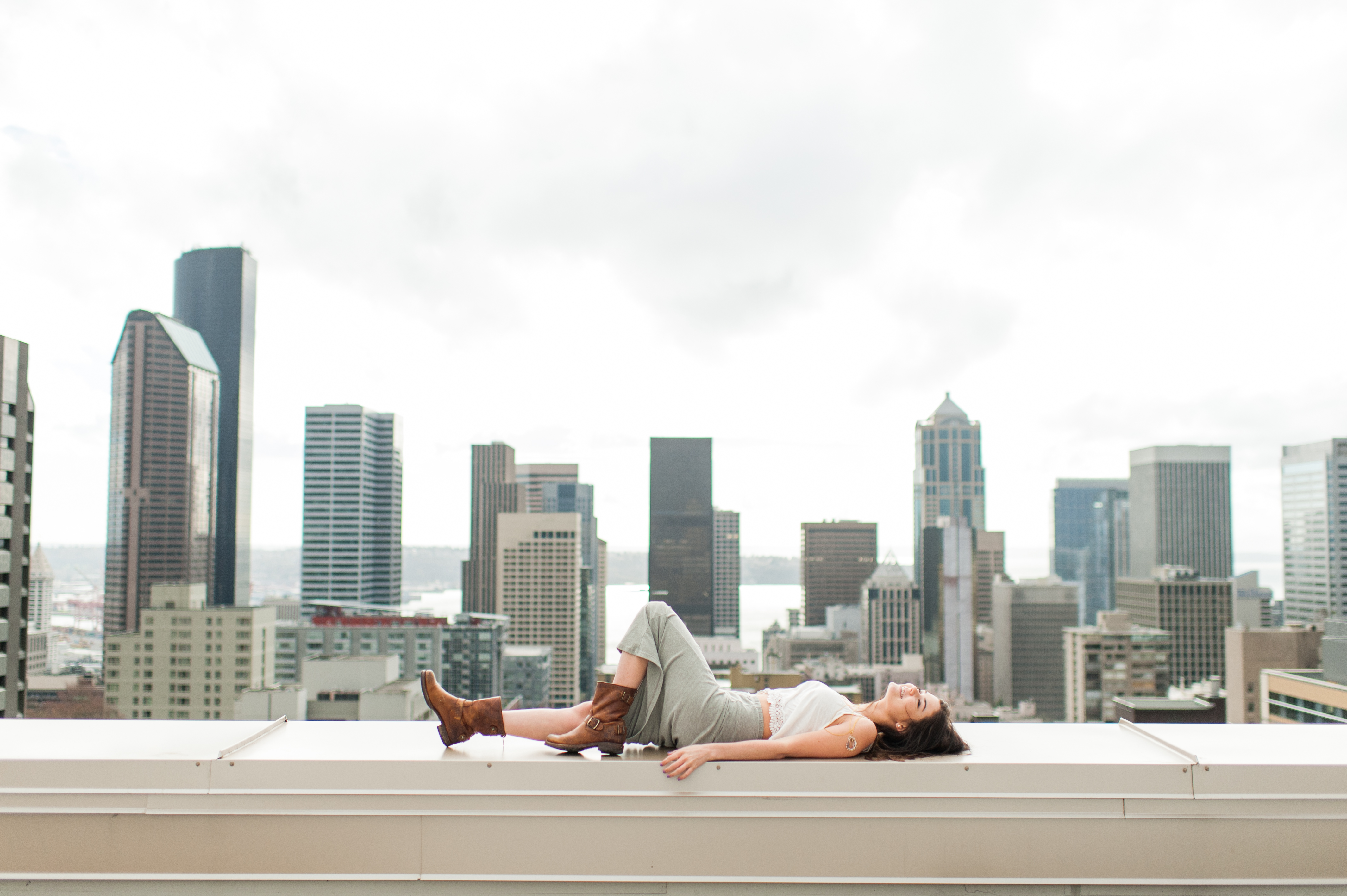 seattle rooftop portraits city