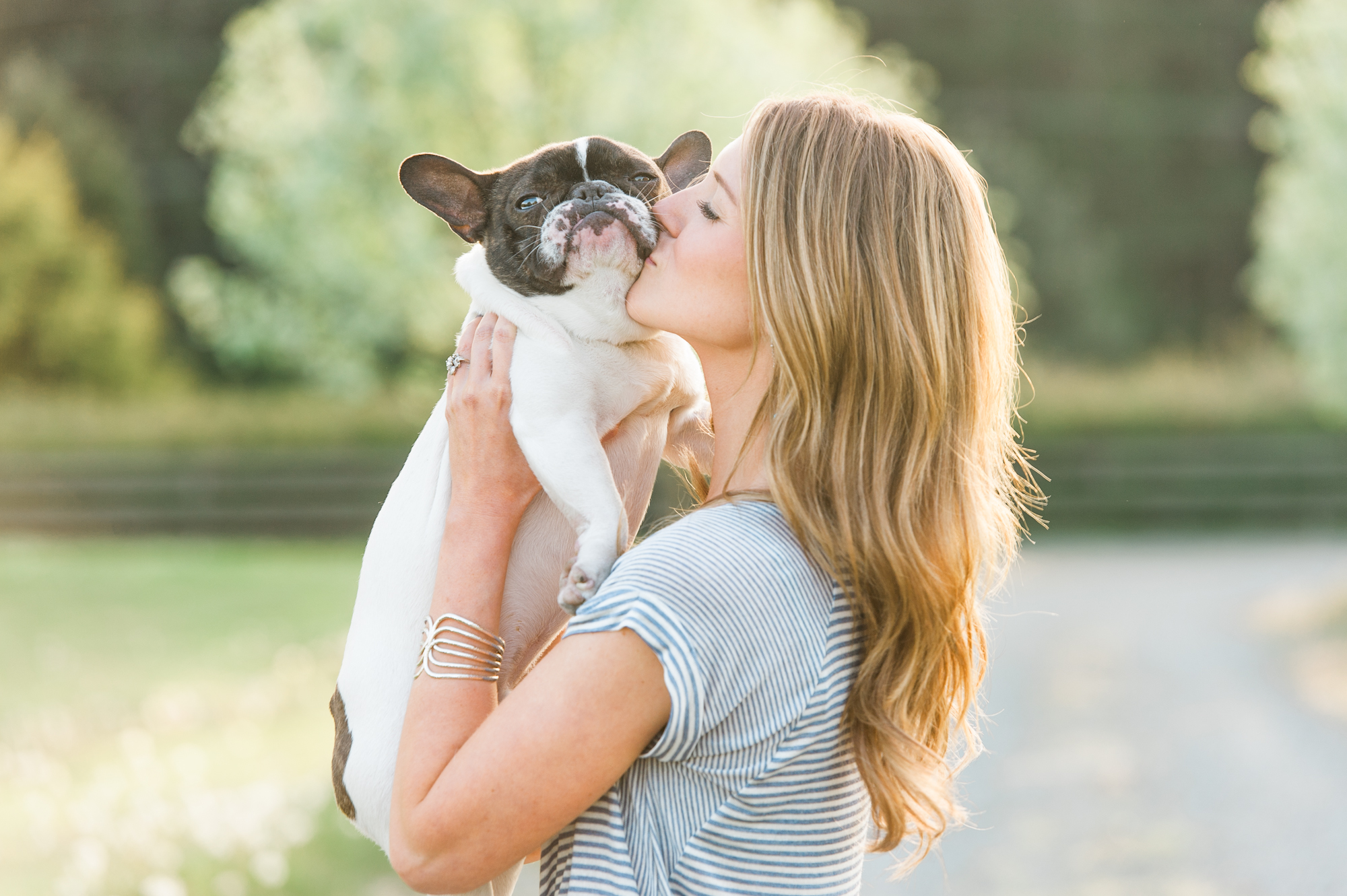 whidbey island engagement photography film french bulldog