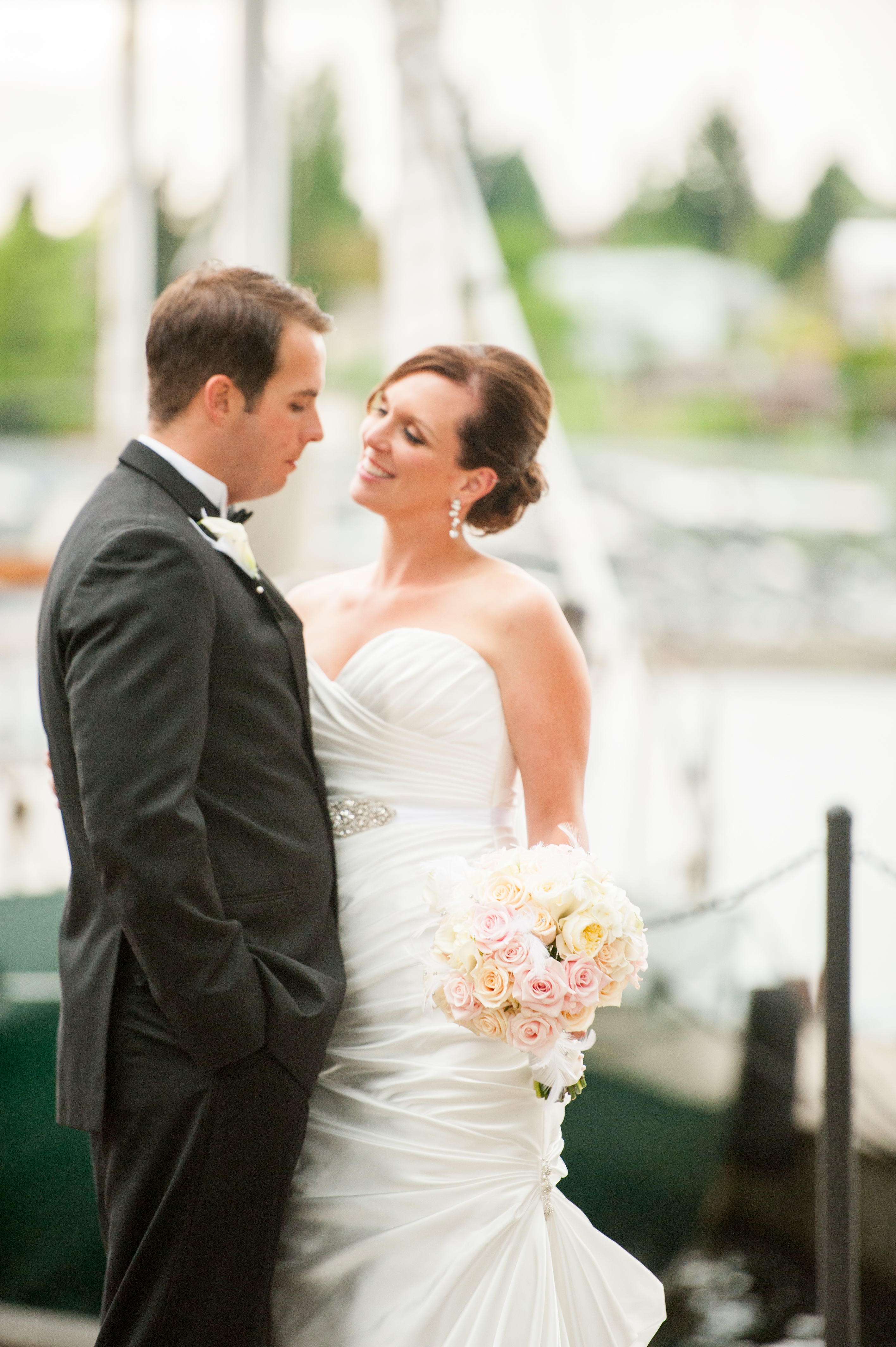 Lake union cafe wedding