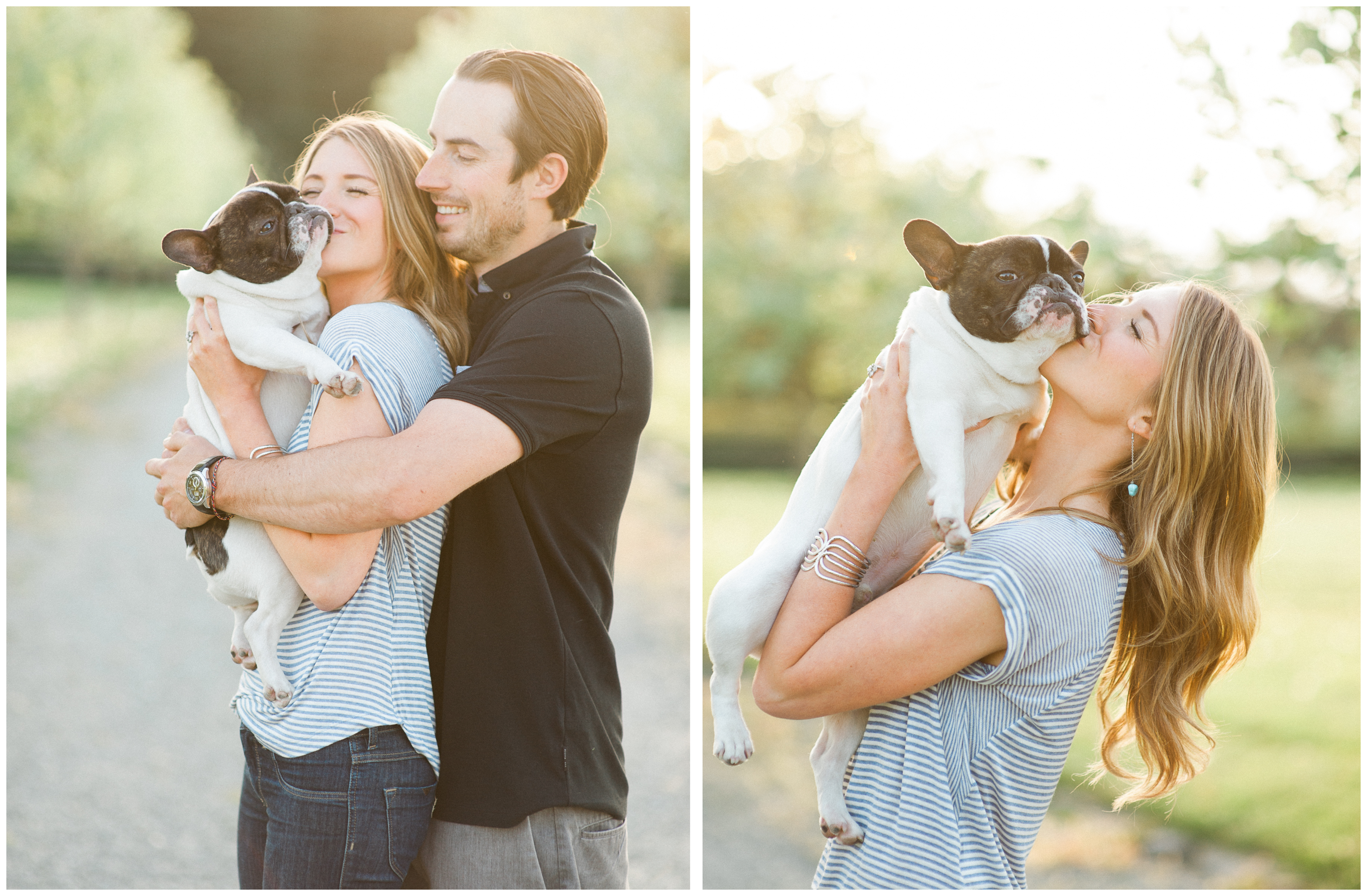 whidbey island engagement pictures film french bulldog