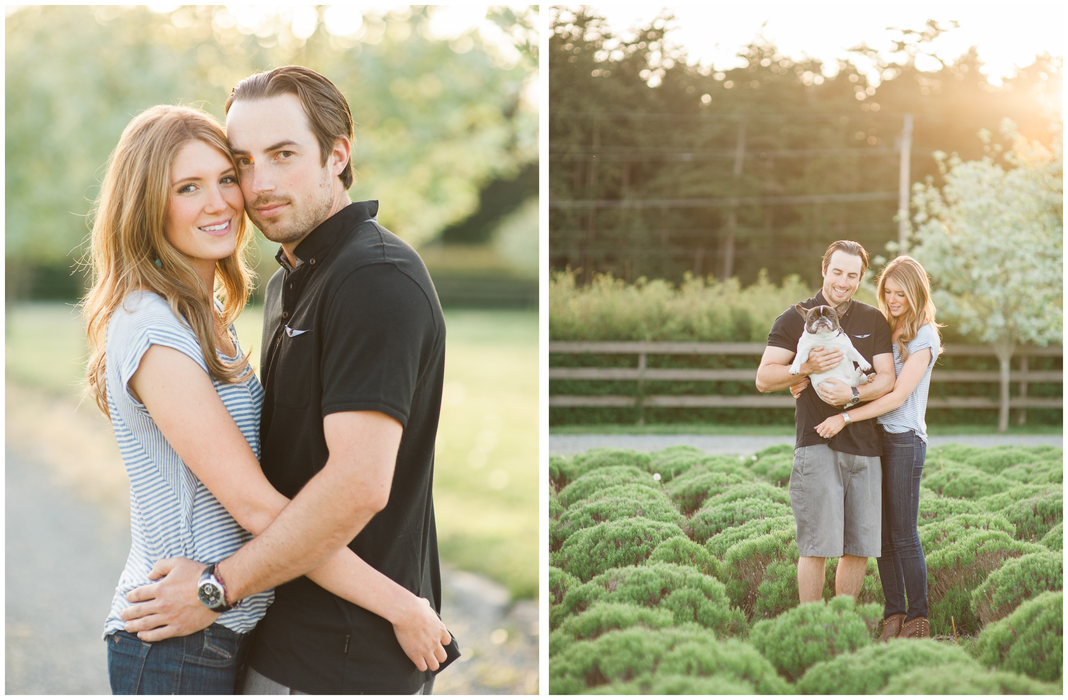 whidbey island engagement photography film french bulldog