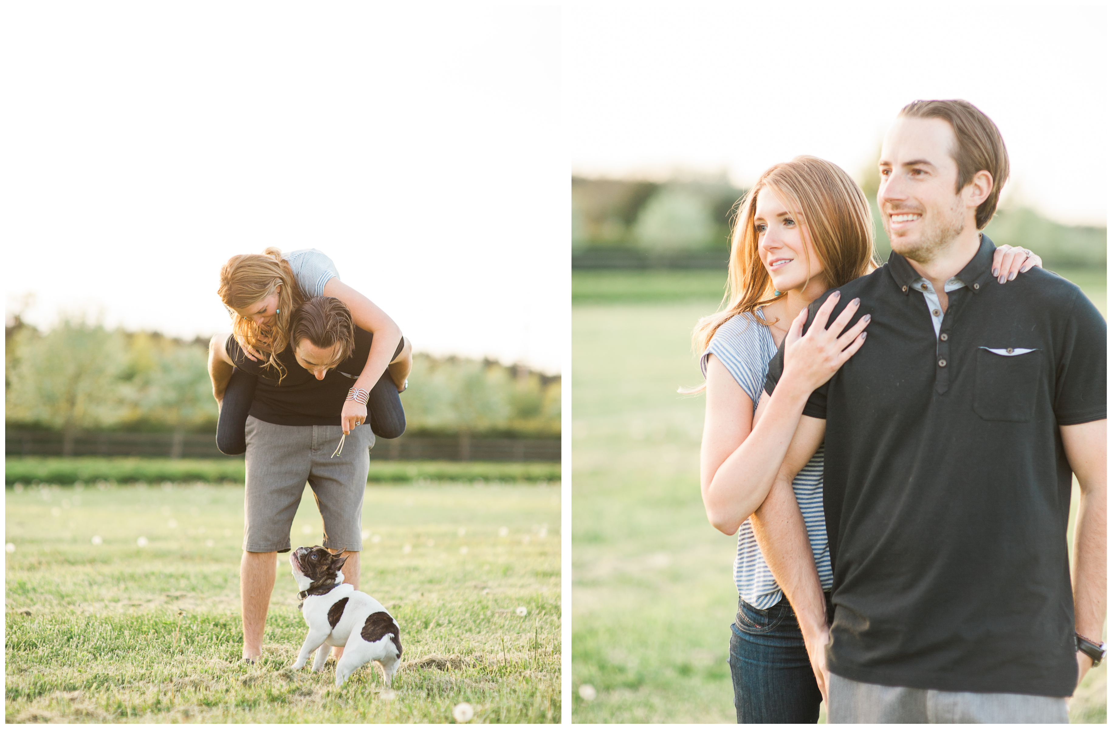 whidbey island engagement photography film french bulldog