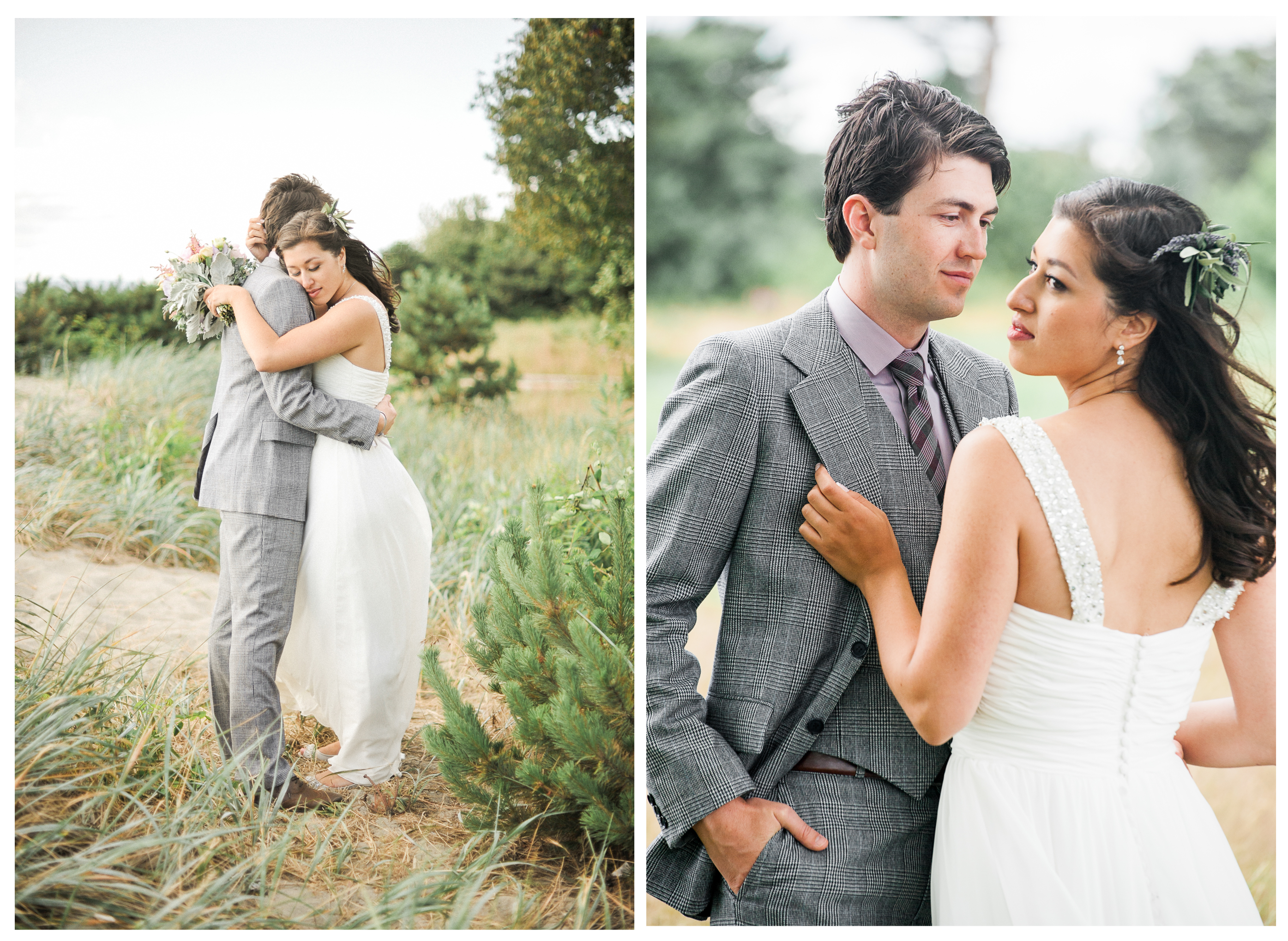 golden gardens wedding seattle film photography