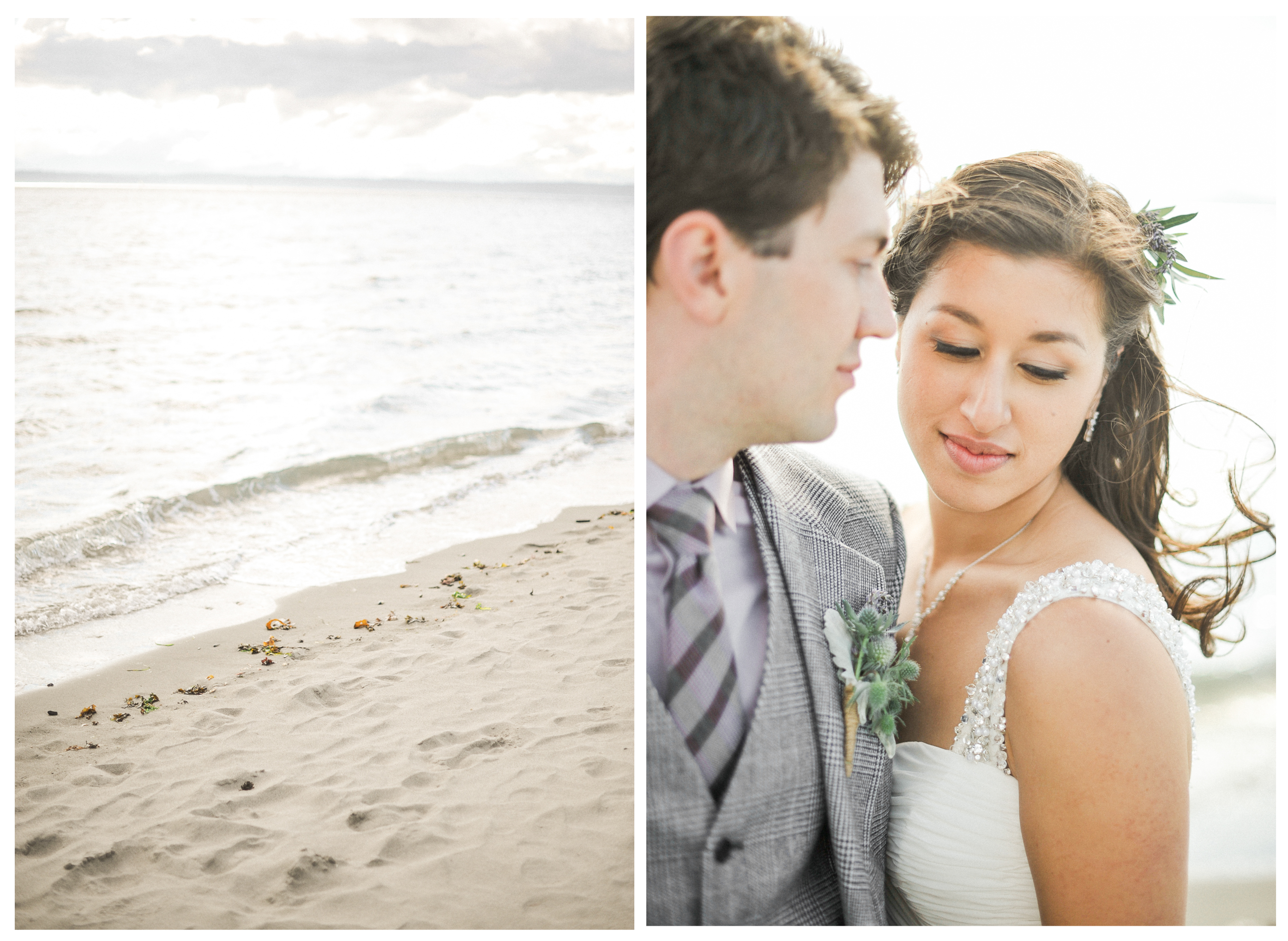 golden gardens wedding seattle film photography