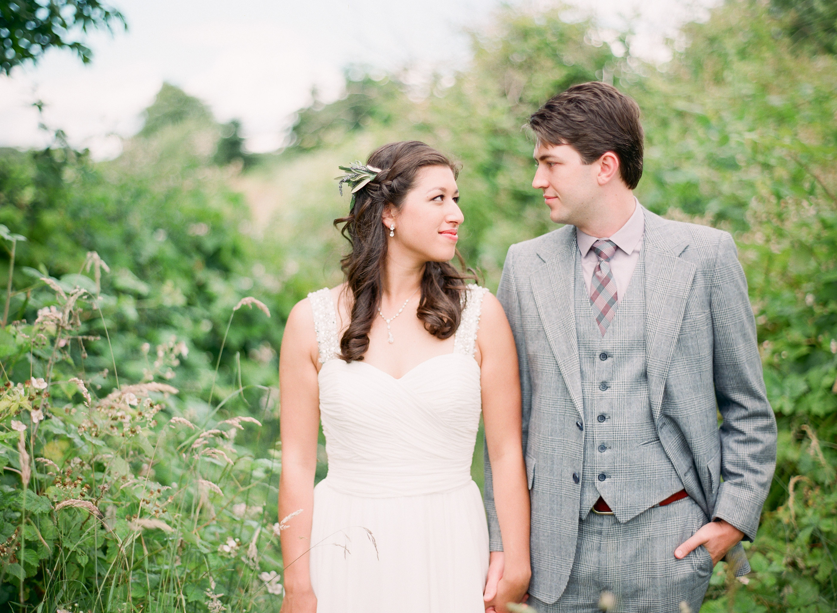 golden gardens wedding seattle film photography