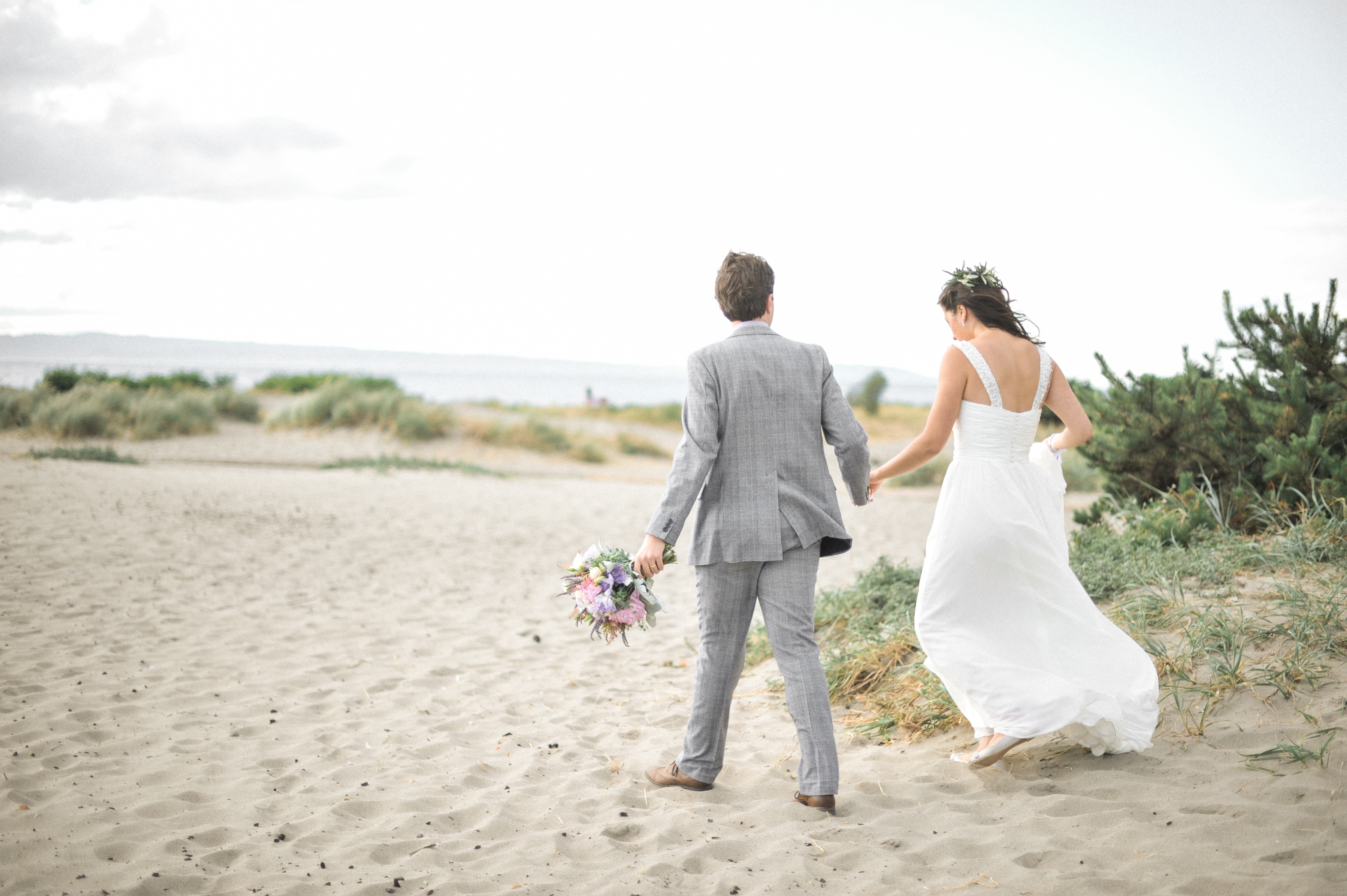 golden gardens wedding seattle film photography