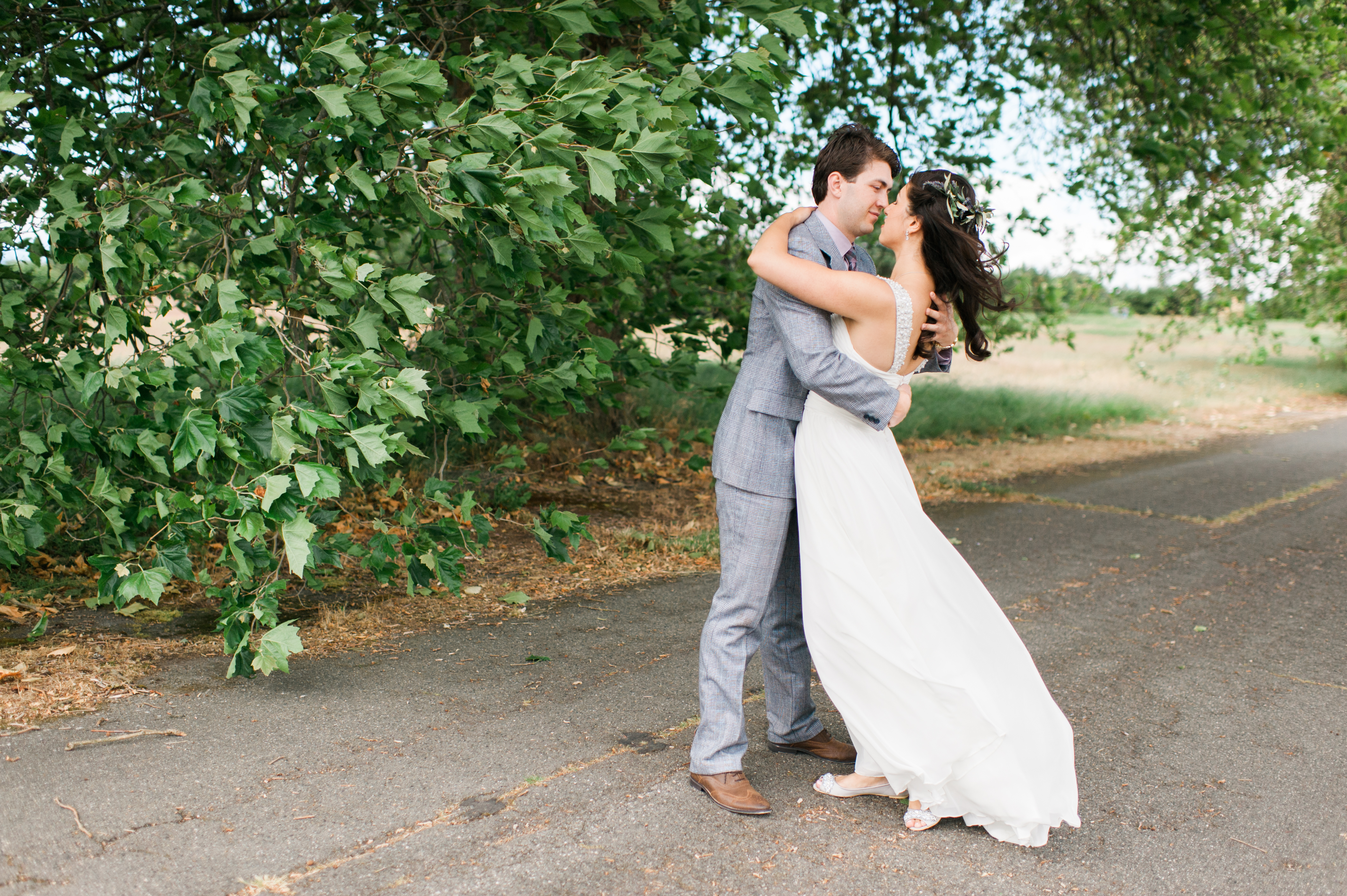 golden gardens wedding seattle film photography