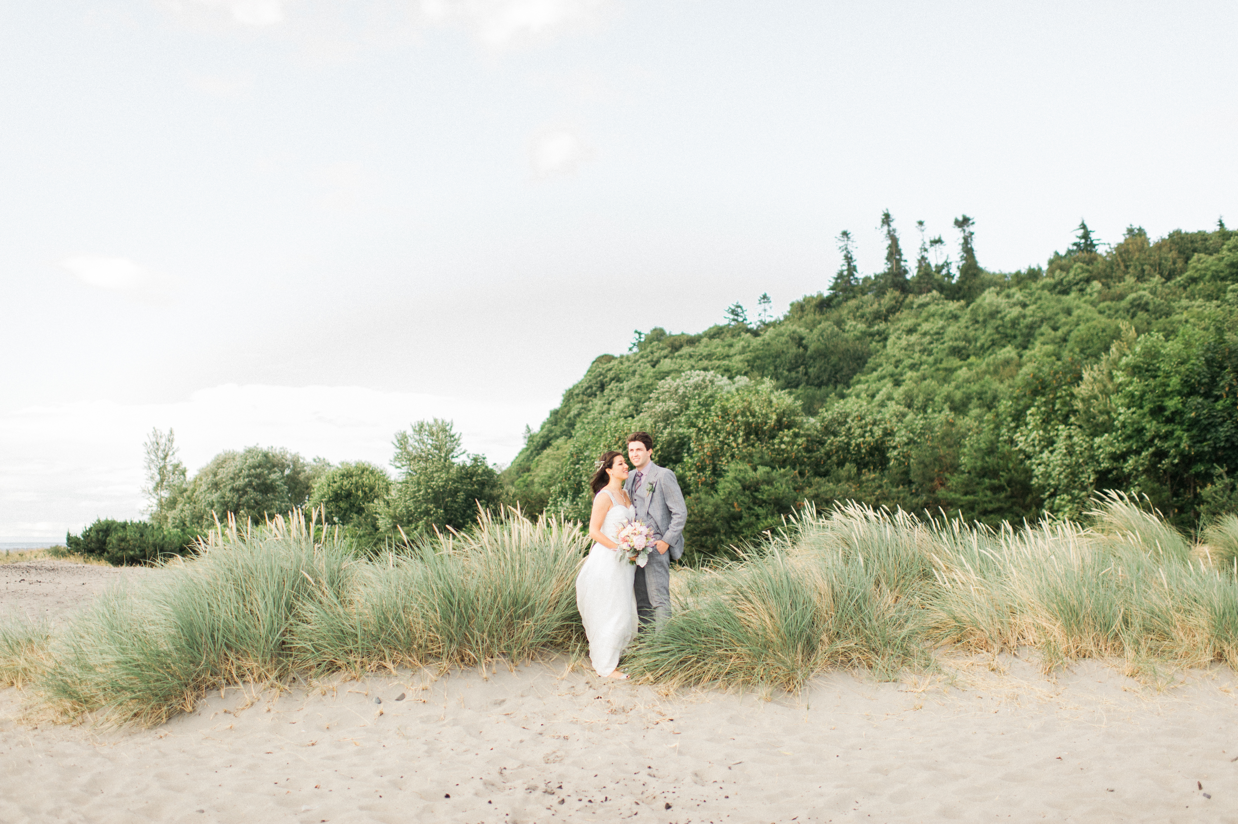 golden gardens wedding seattle film photography