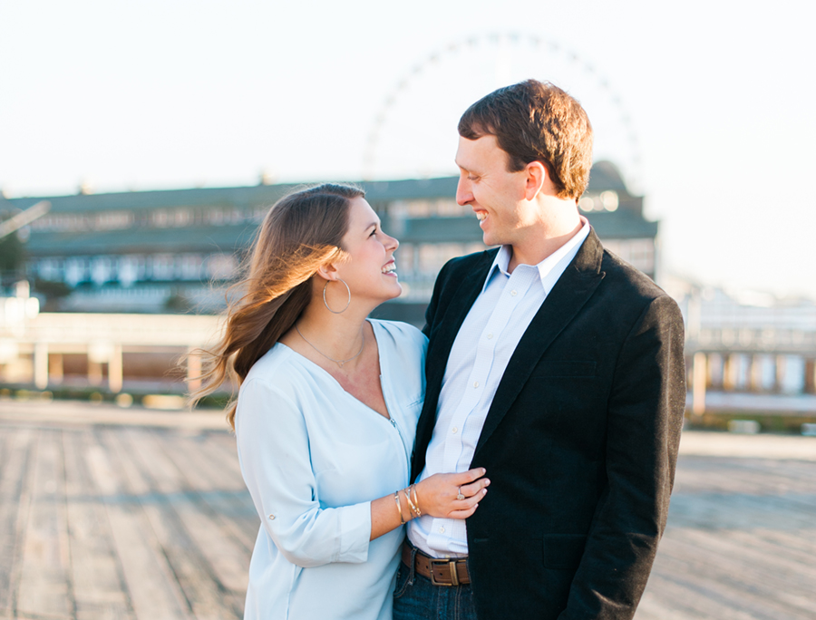 Seattle waterfront engagement session