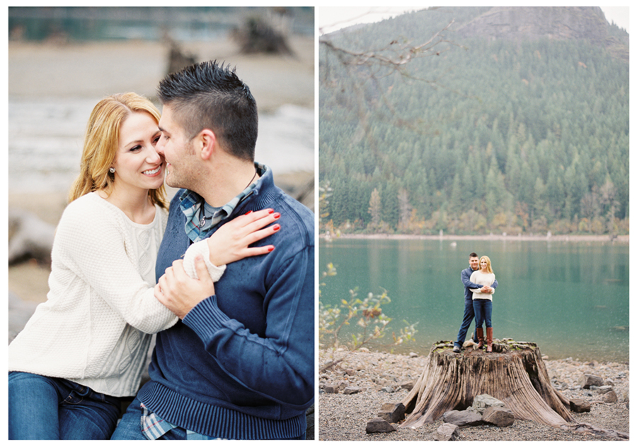 rattlesnake lake engagement session film 