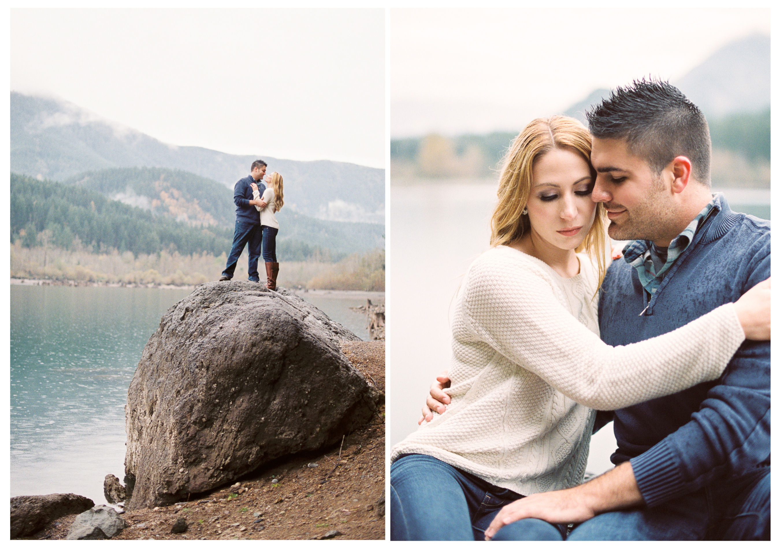 rattlesnake lake engagement session film 