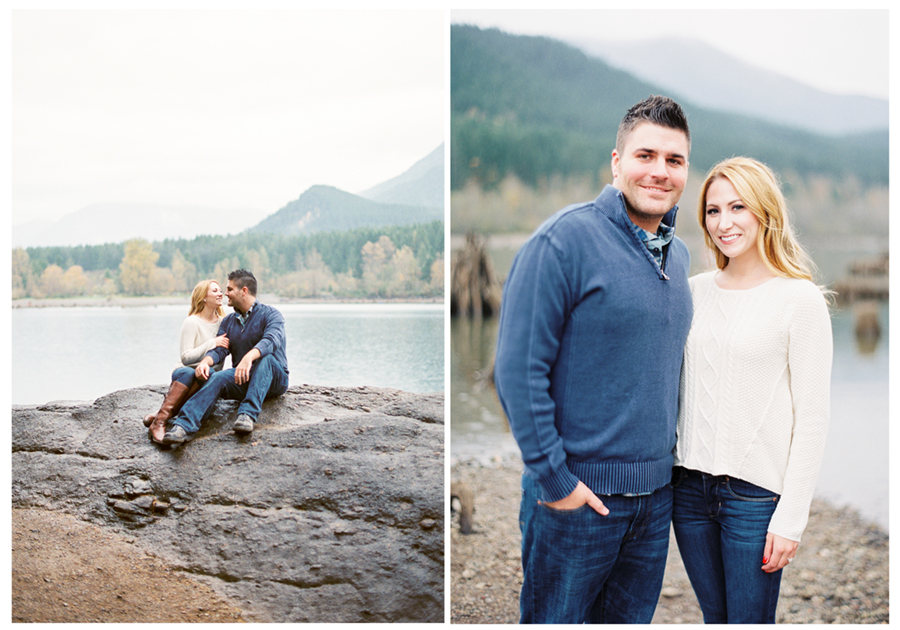 rattlesnake lake engagement session film 