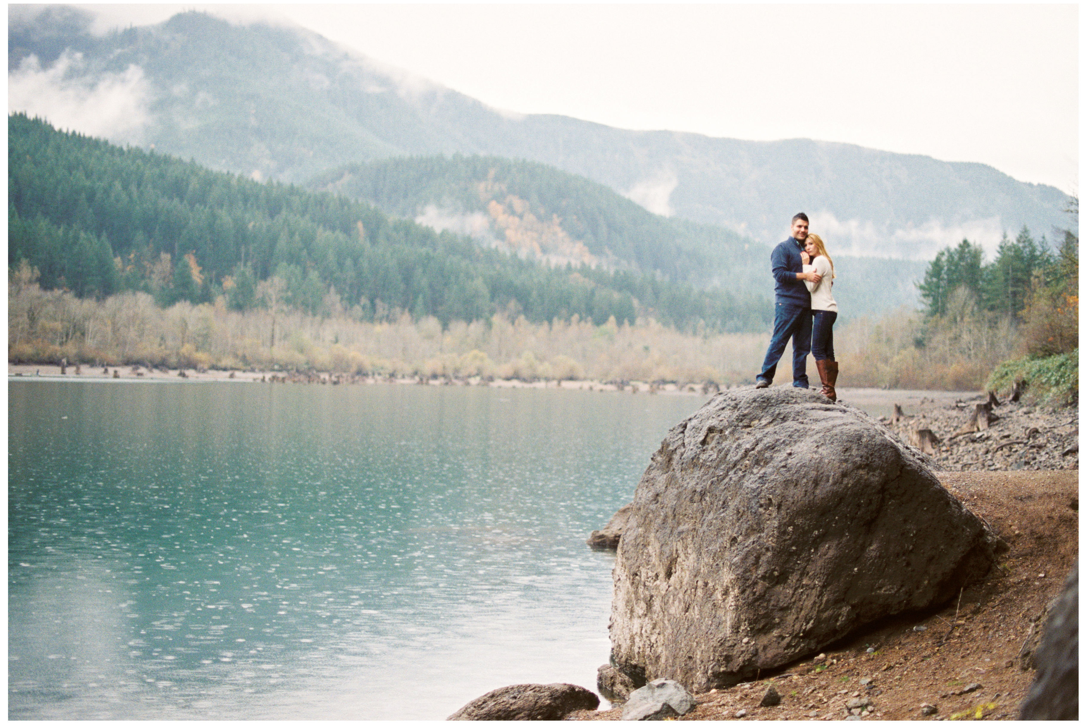 rattlesnake lake engagement session film 