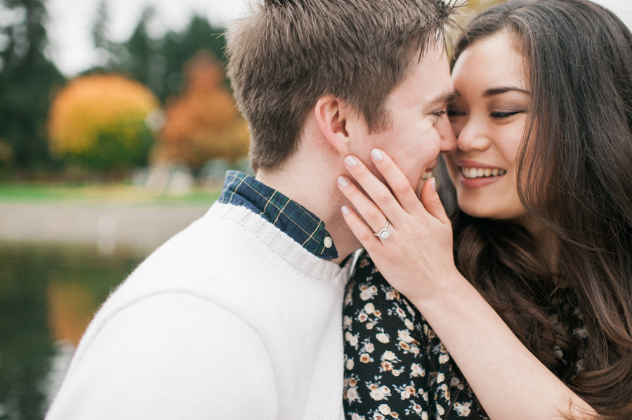 redmond fall foliage engagement session