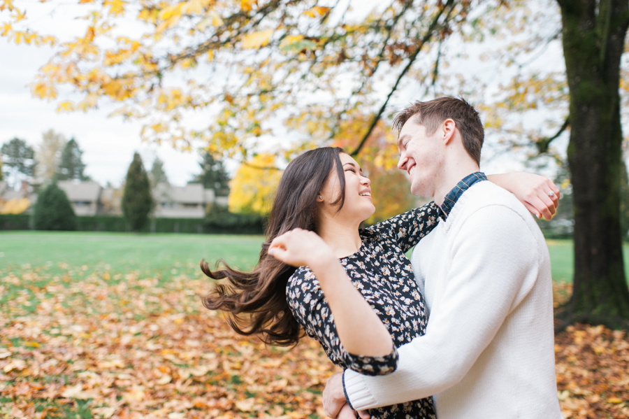 Seattle Film Engagement Photos Fall