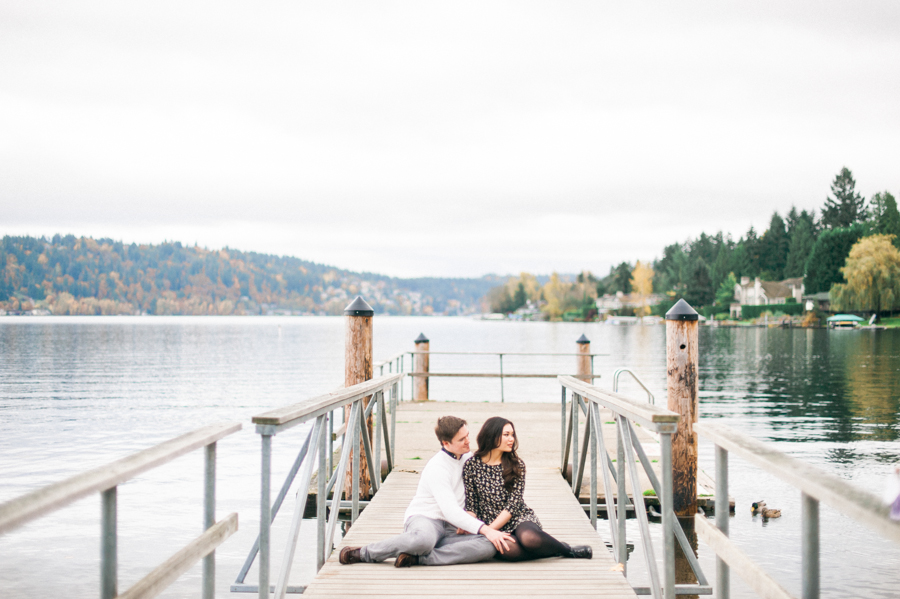 Seattle Film Engagement Photos Fall