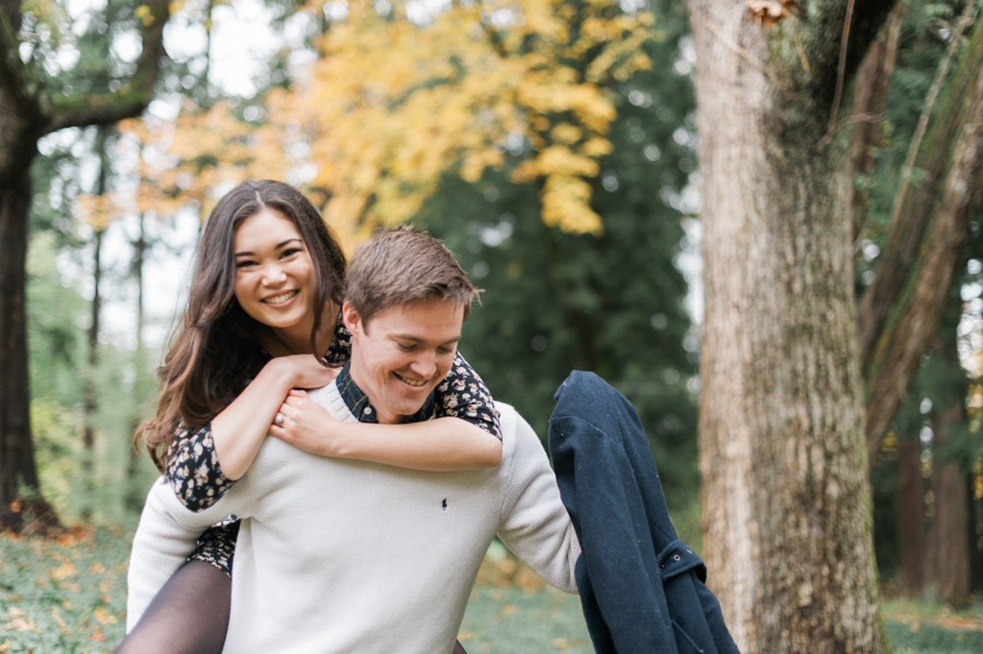 redmond idylwood park fall foliage engagement photos