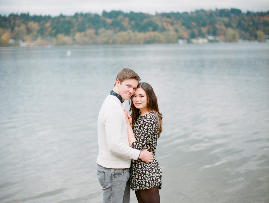 lake sammamish engagement photos film 