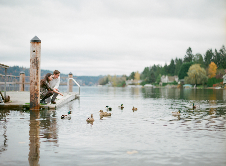 Seattle Film Engagement Photos Fall