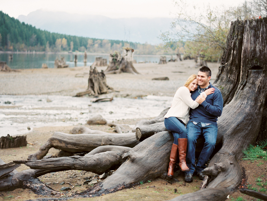 rattlesnake lake engagement session film 