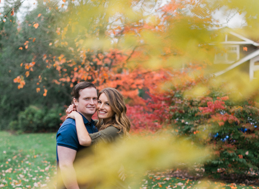 snoqualmie wa foliage engagement photos