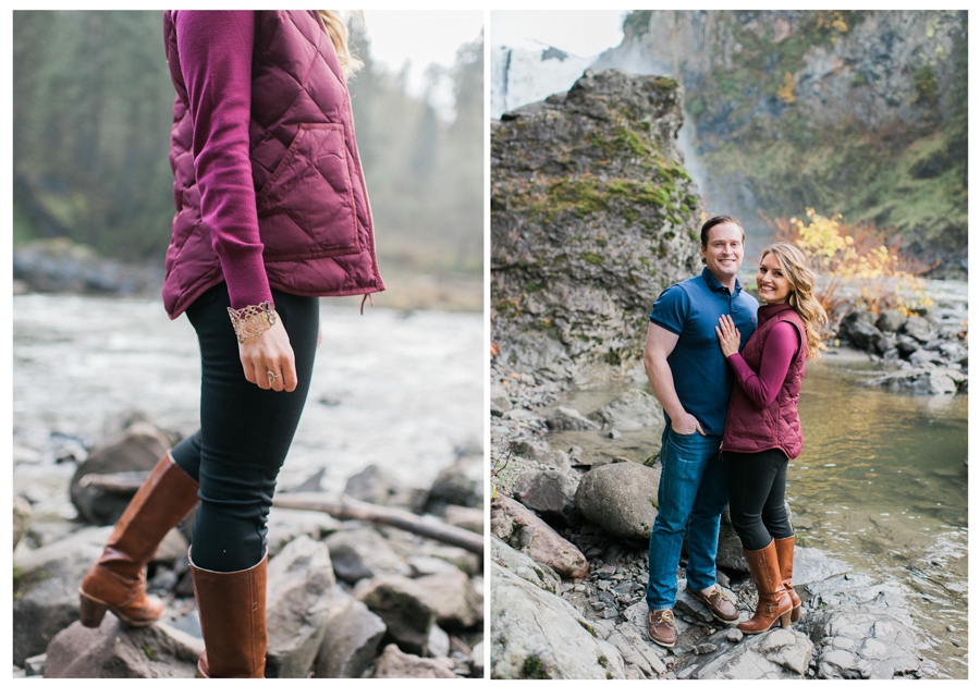 snoqualmie wa foliage engagement photos