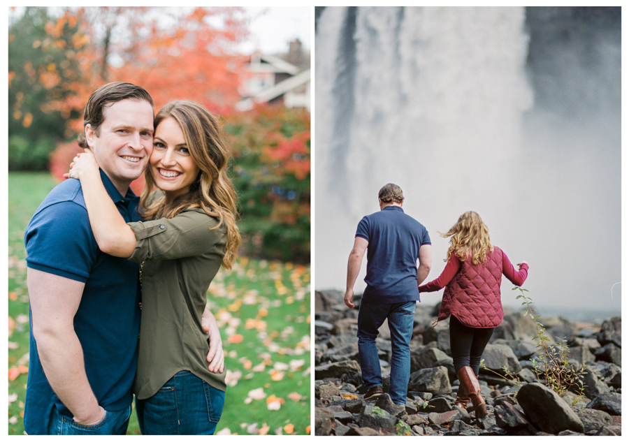 snoqualmie wa foliage engagement photos