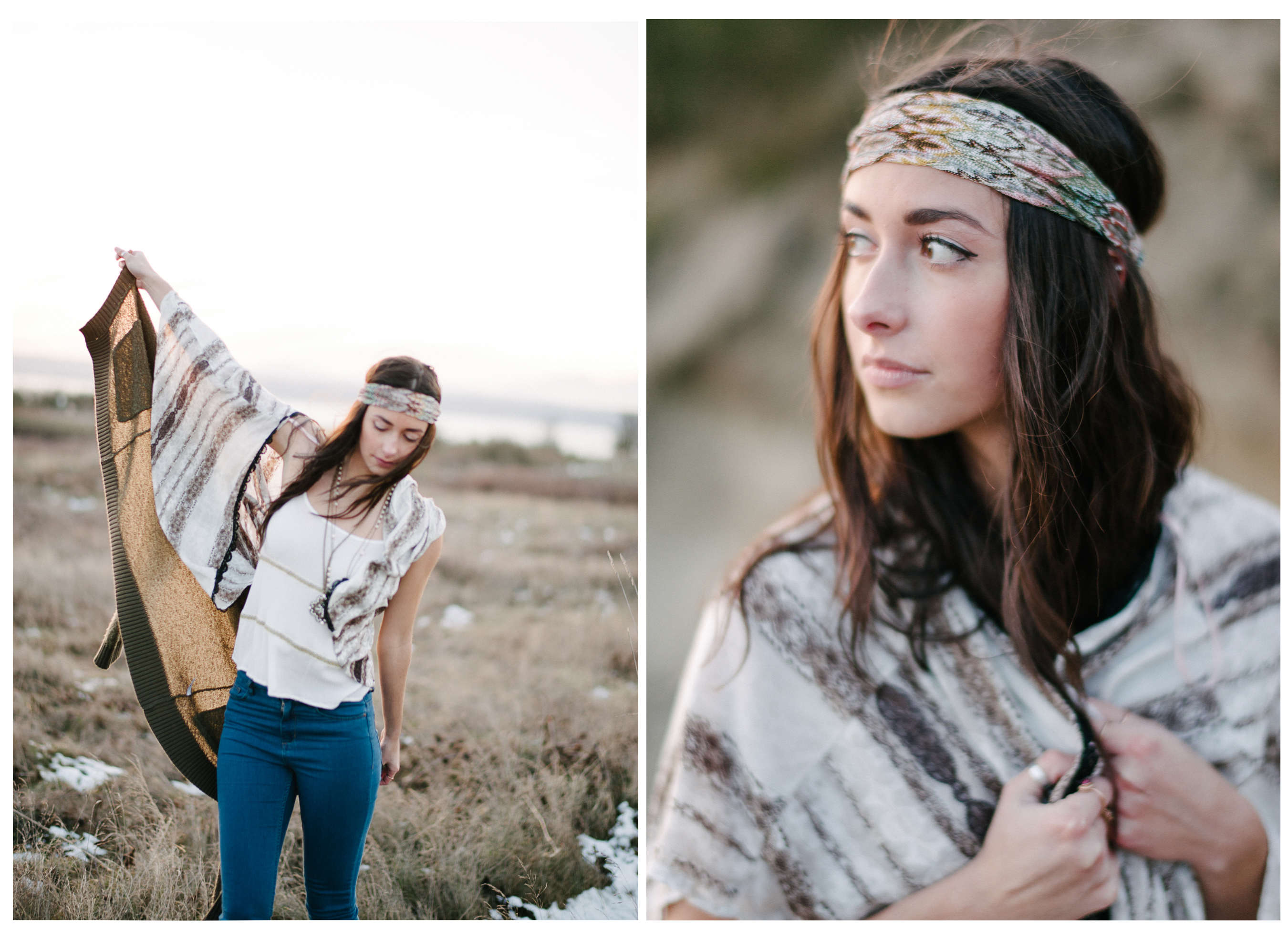 bohemian fashion editorial seattle discovery park photography