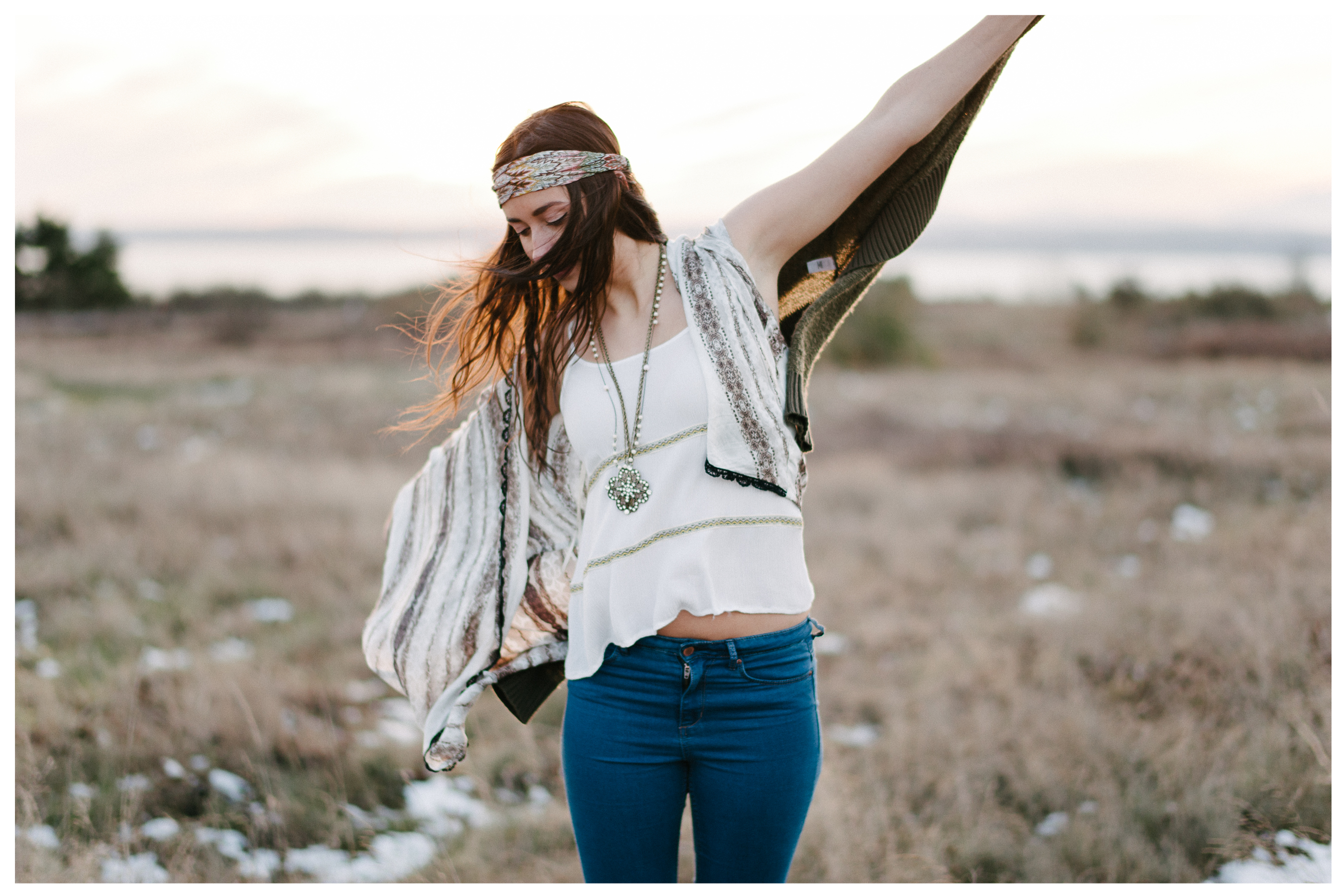 bohemian fashion editorial seattle discovery park photography