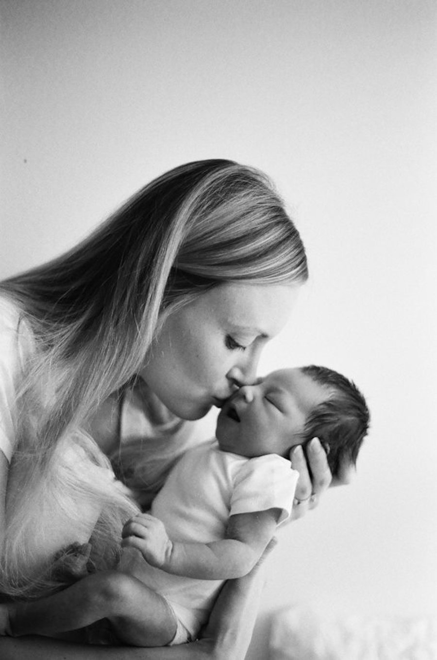 fine art bw newborn photography 