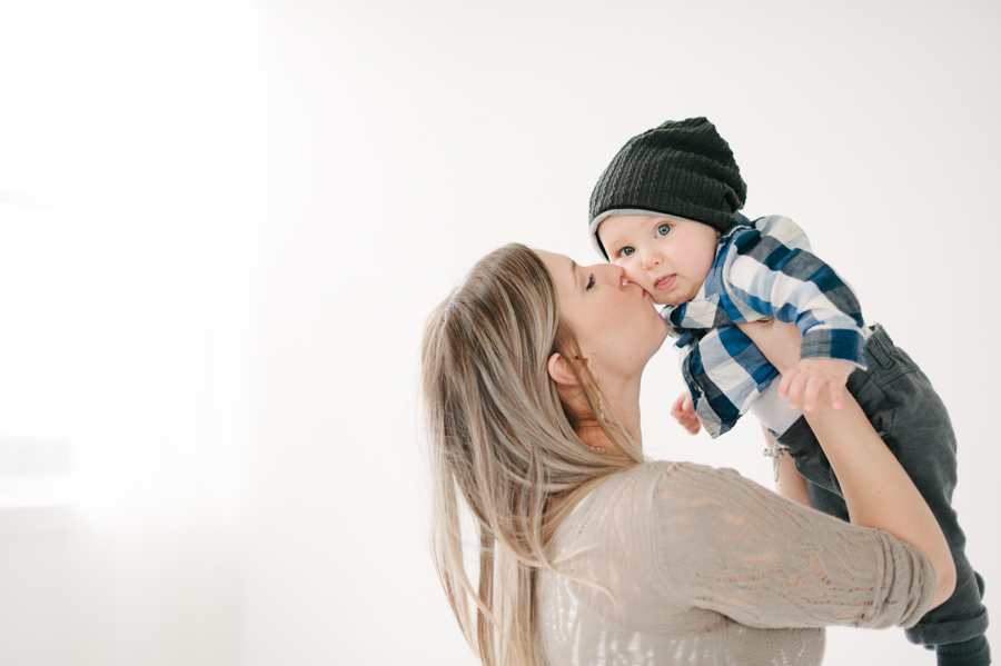 seattle studio baby portraits 6 months