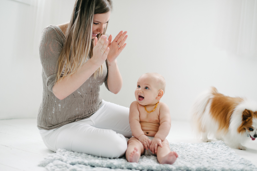 seattle studio baby portraits 6 months