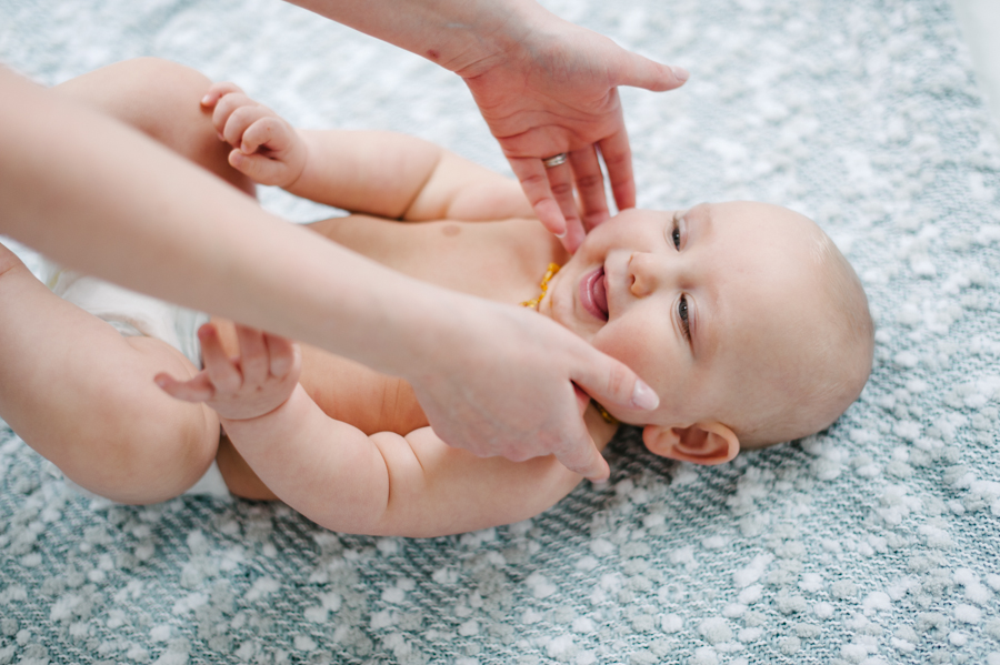 seattle studio baby portraits 6 months