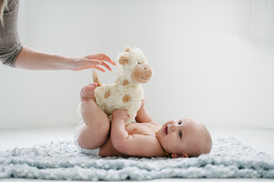 seattle studio baby portraits 6 months