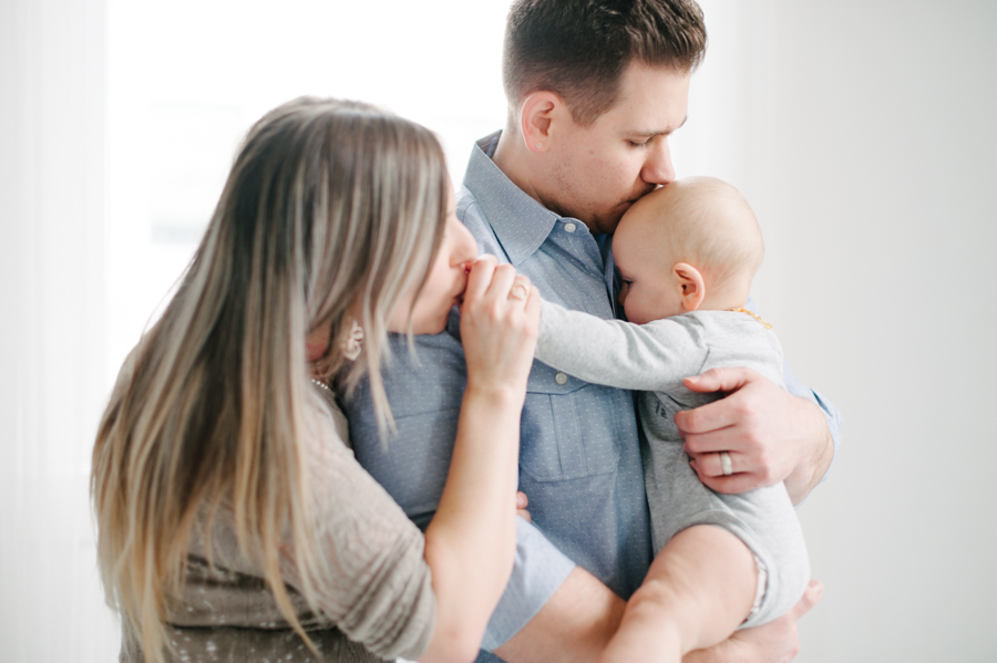 seattle studio baby portraits 6 months