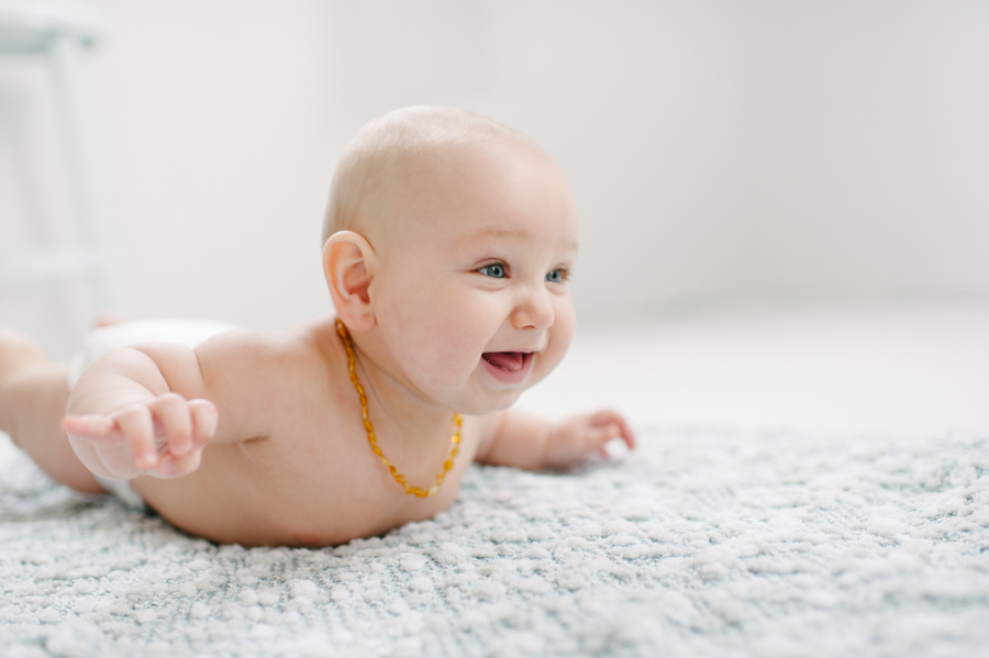 seattle studio baby portraits 6 months