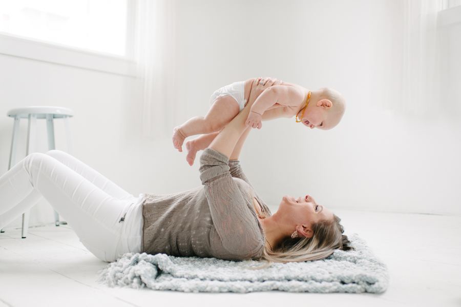 seattle studio baby portraits 6 months