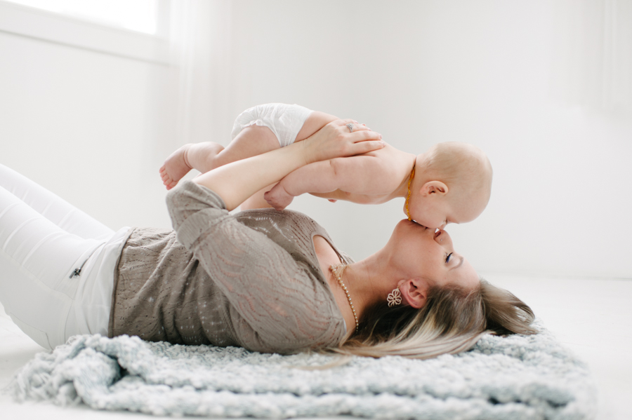 seattle studio baby portraits 6 months