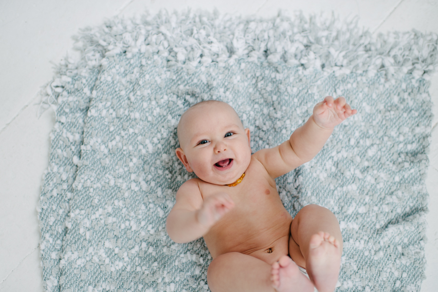 seattle studio baby portraits 6 months