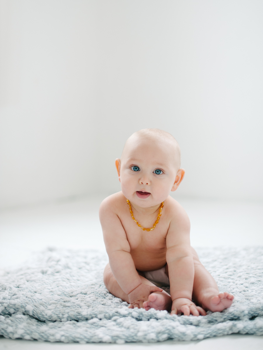 seattle studio baby portraits 6 months