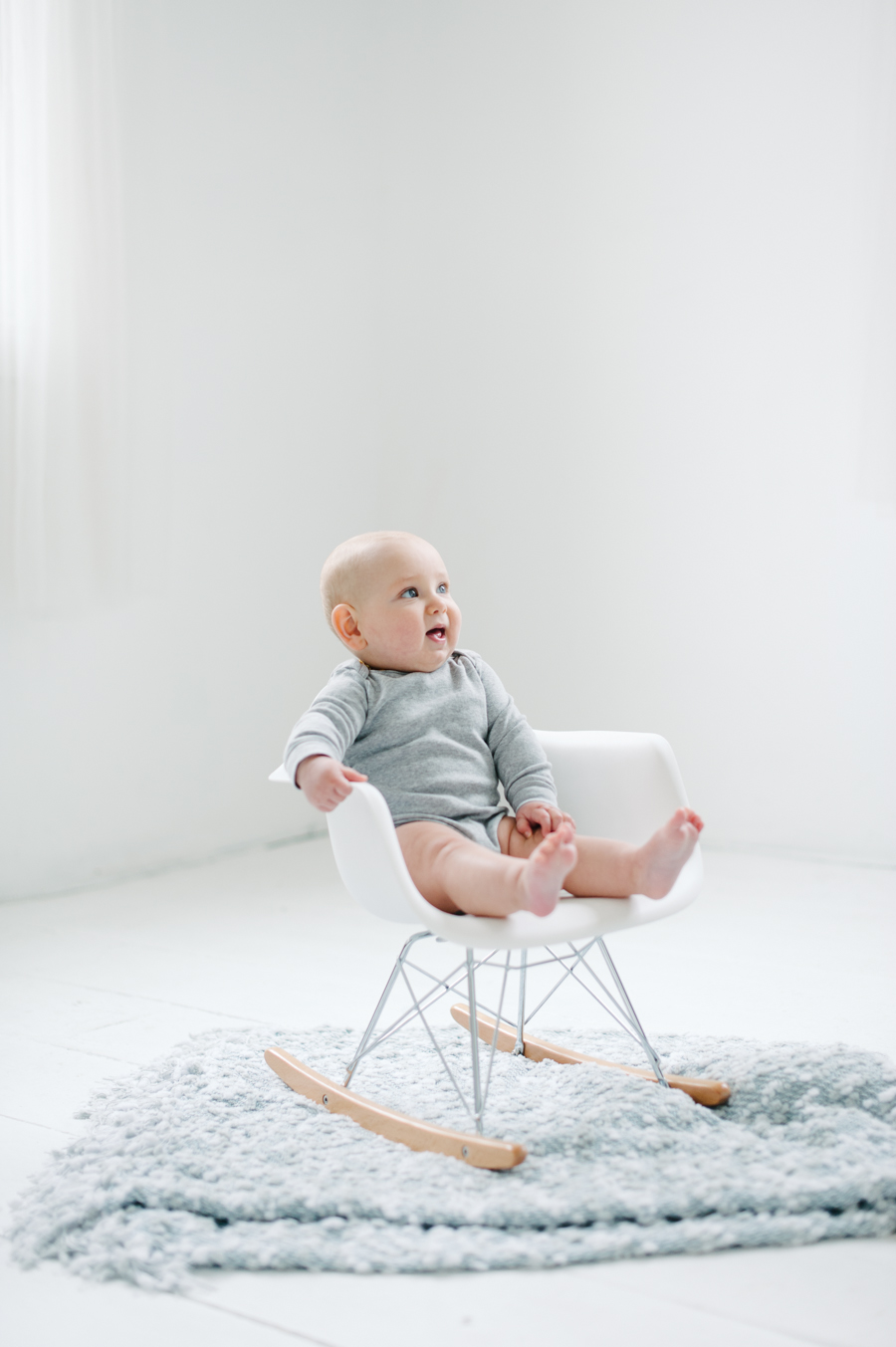 seattle studio baby portraits 6 months